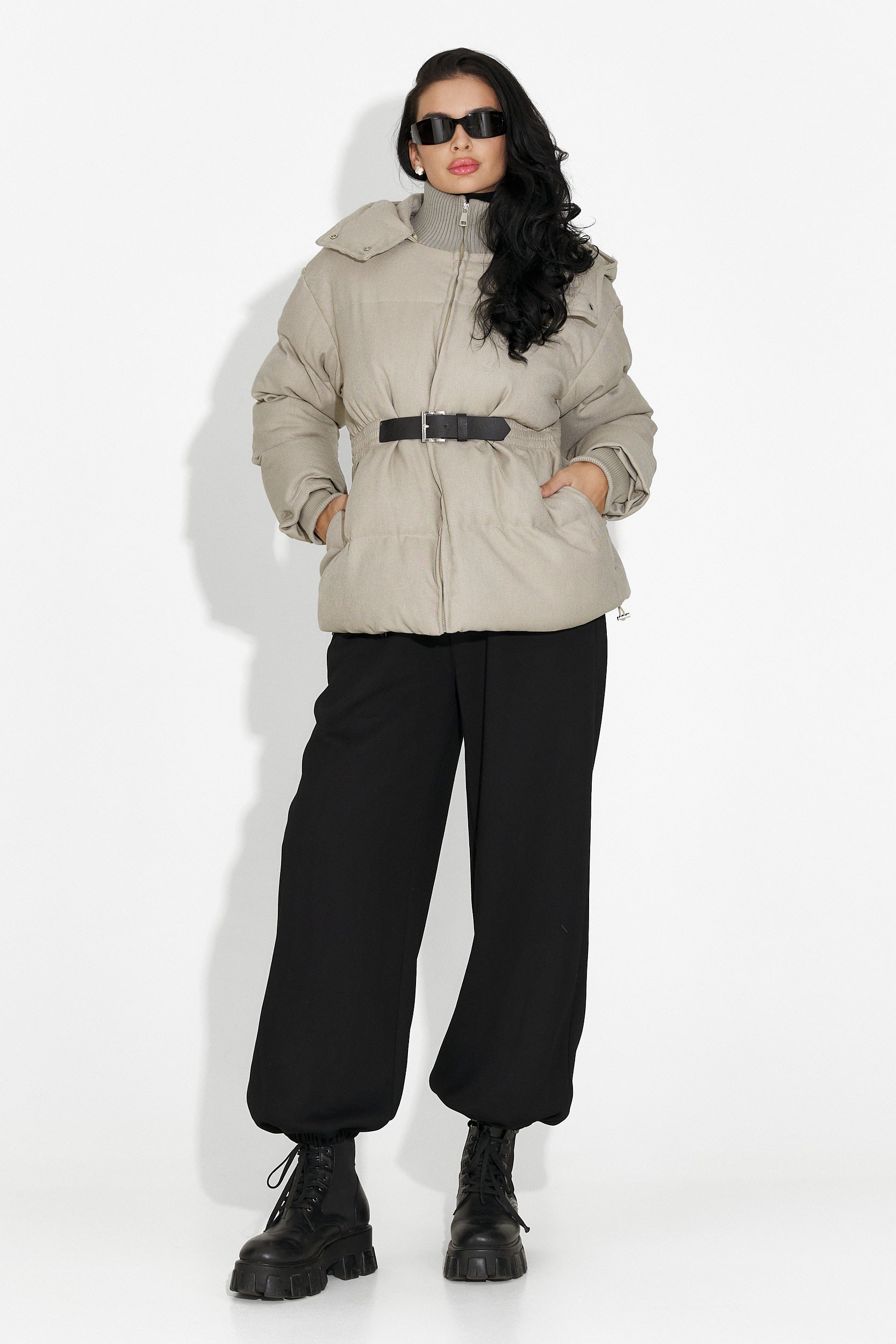 Сиво дамско спортно яке Savrina Bogas