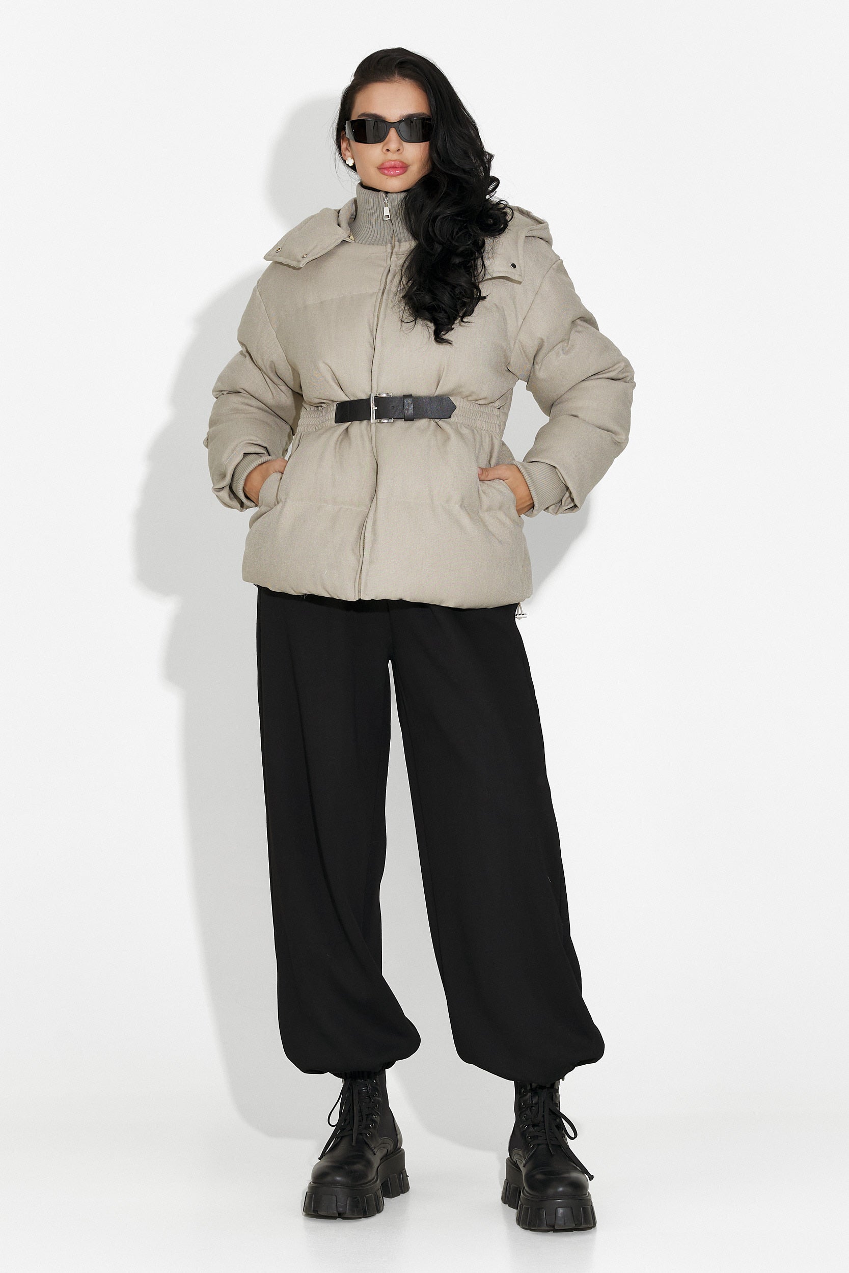 Сиво дамско спортно яке Savrina Bogas