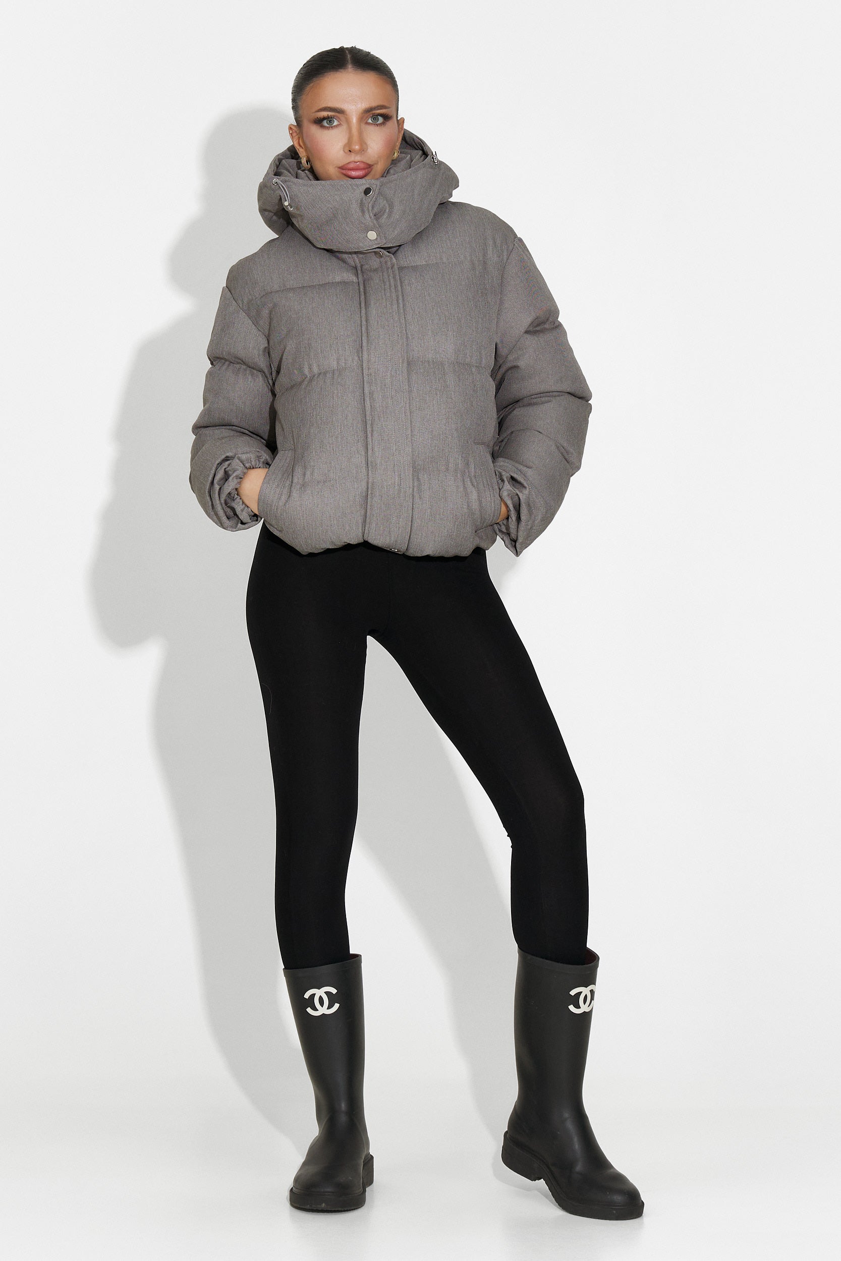 Дамско кежуал сиво яке Luisana Bogas