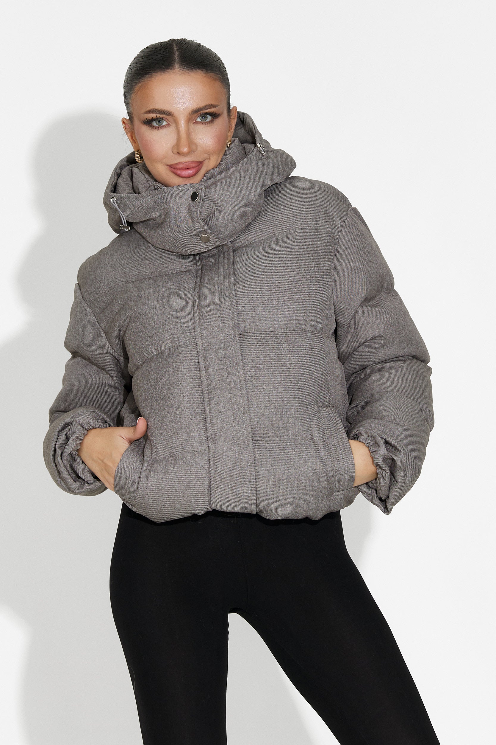 Дамско кежуал сиво яке Luisana Bogas