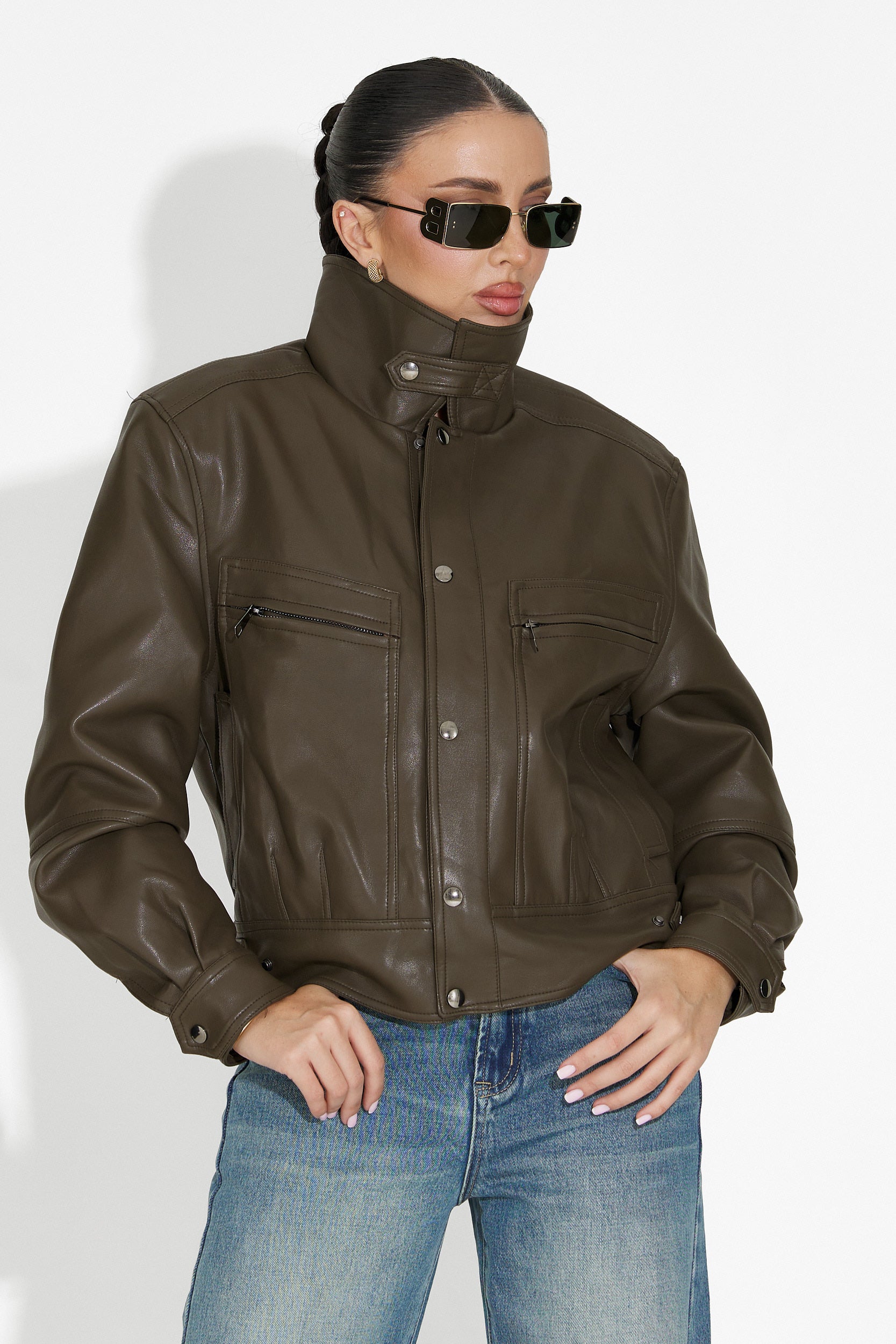 Каки дамско спортно яке Giselia Bogas