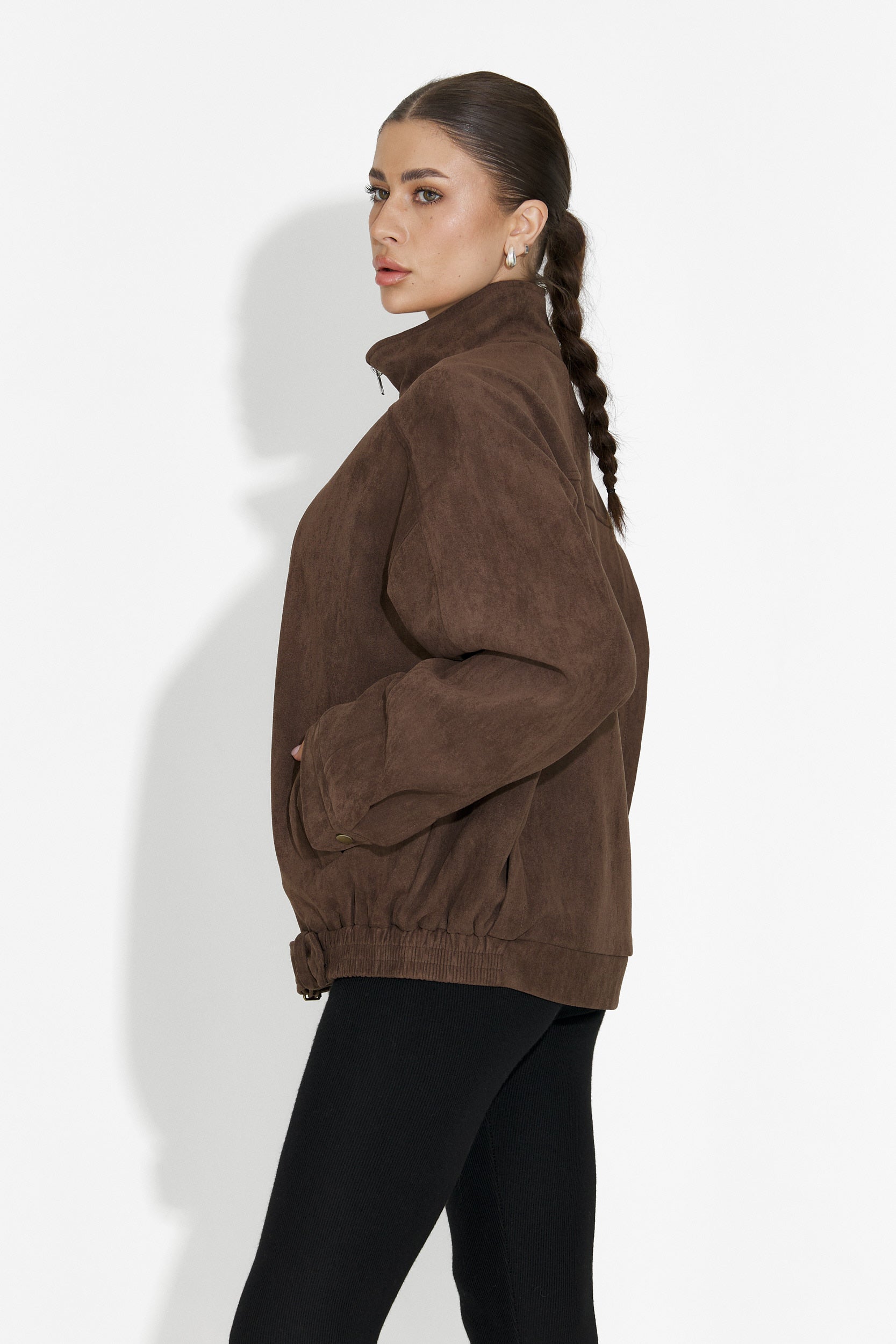 Кафяво дамско кежуал яке Ismoria Bogas