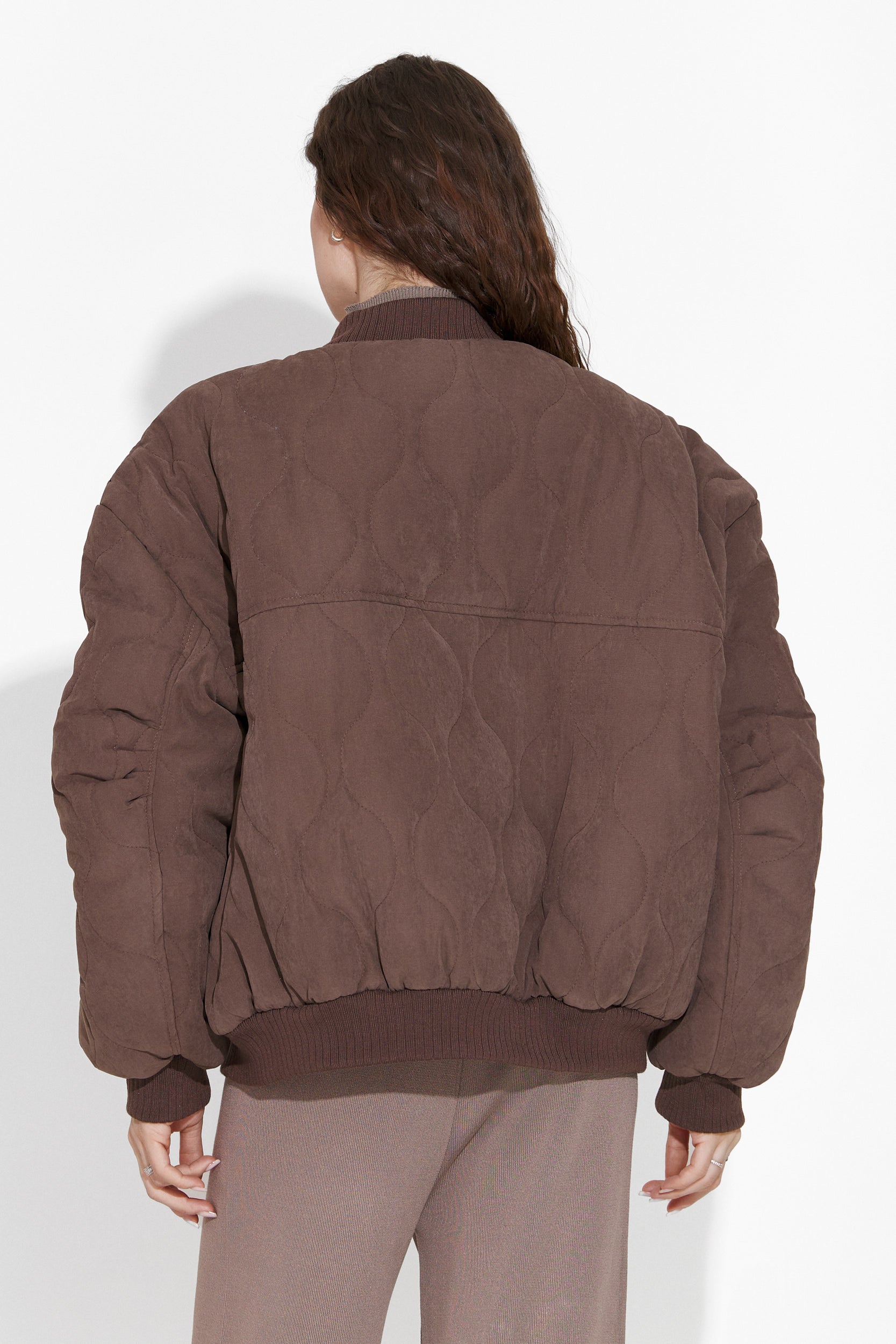 Кафяво дамско спортно яке Winfrey Bogas