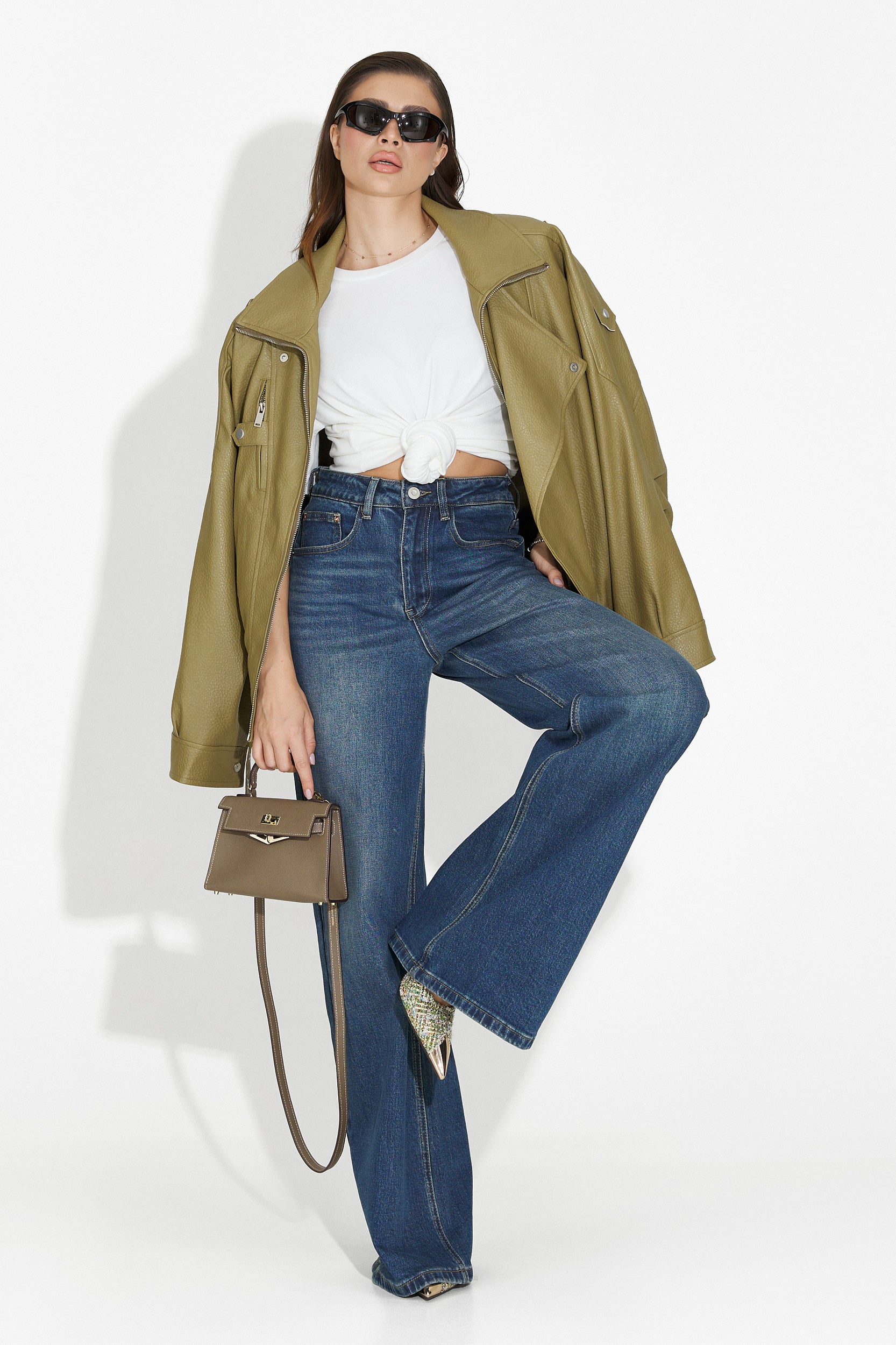 Дамско яке каки Softina Bogas