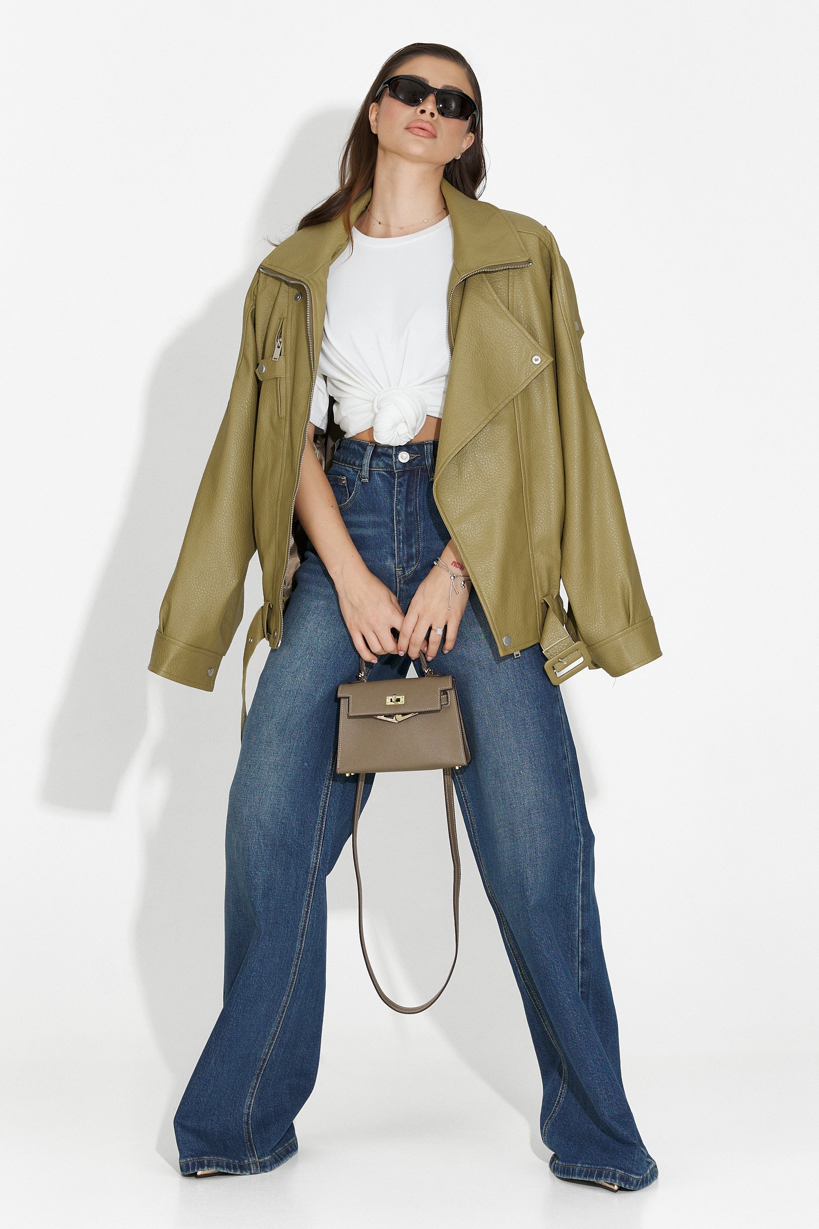 Дамско яке каки Softina Bogas