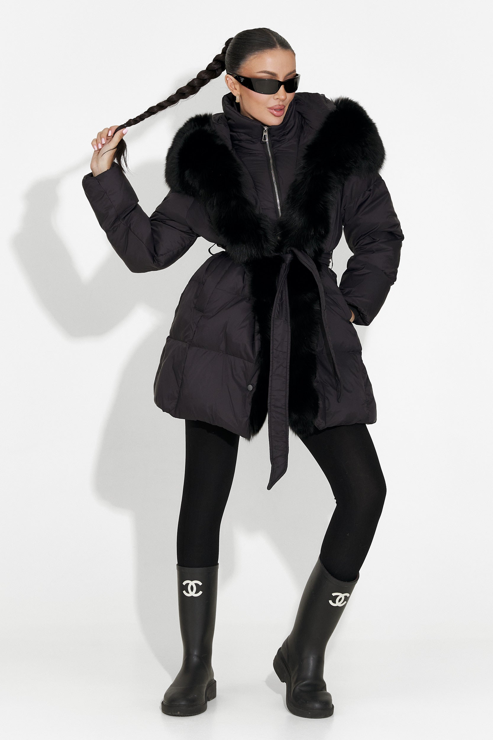 Дамско черно яке Neolia Bogas