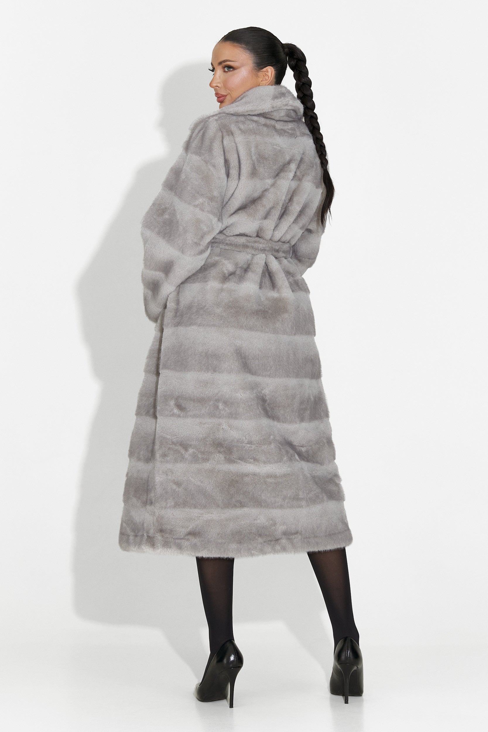 Сиво кожено яке от Fenoria Bogas