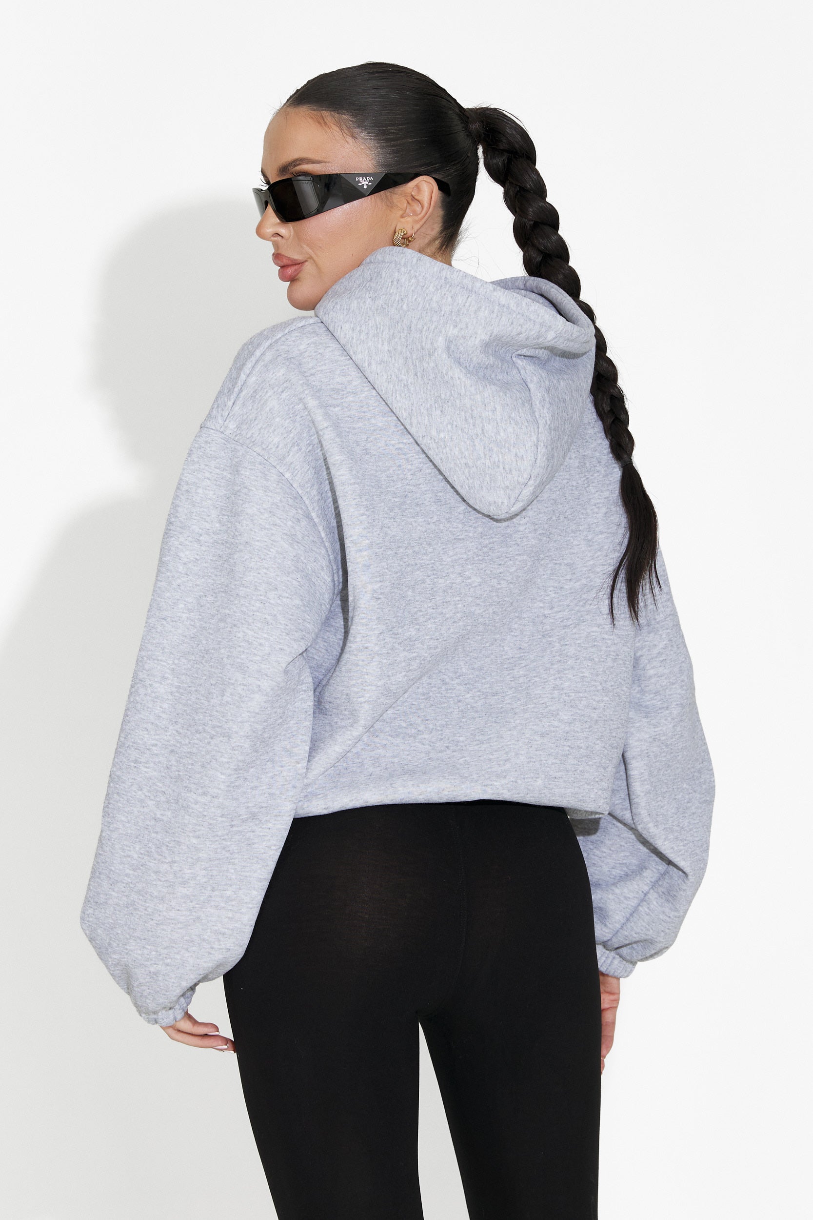 Сив дамски спортен суитшърт Rinalis Bogas