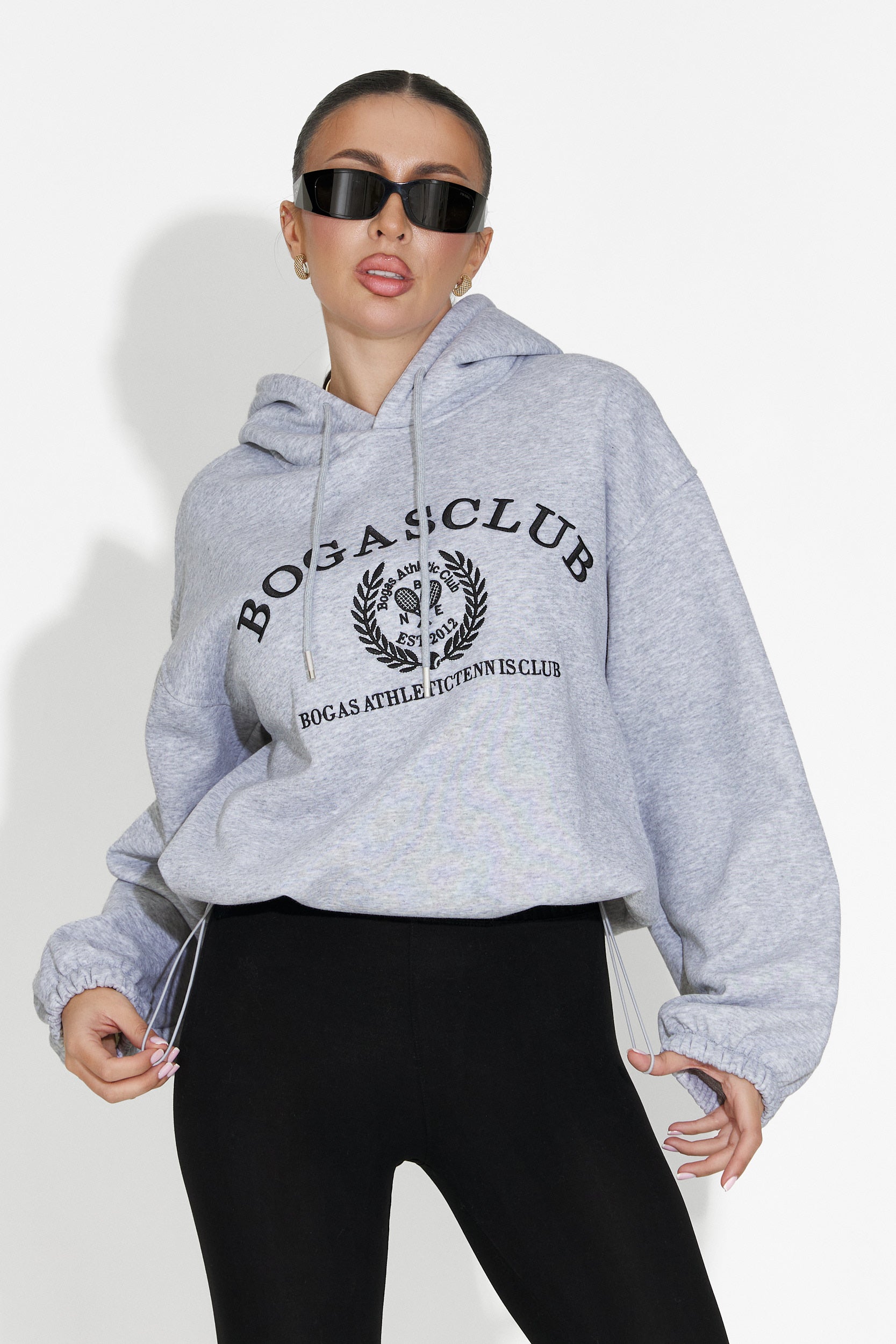 Сив дамски спортен суитшърт Rinalis Bogas