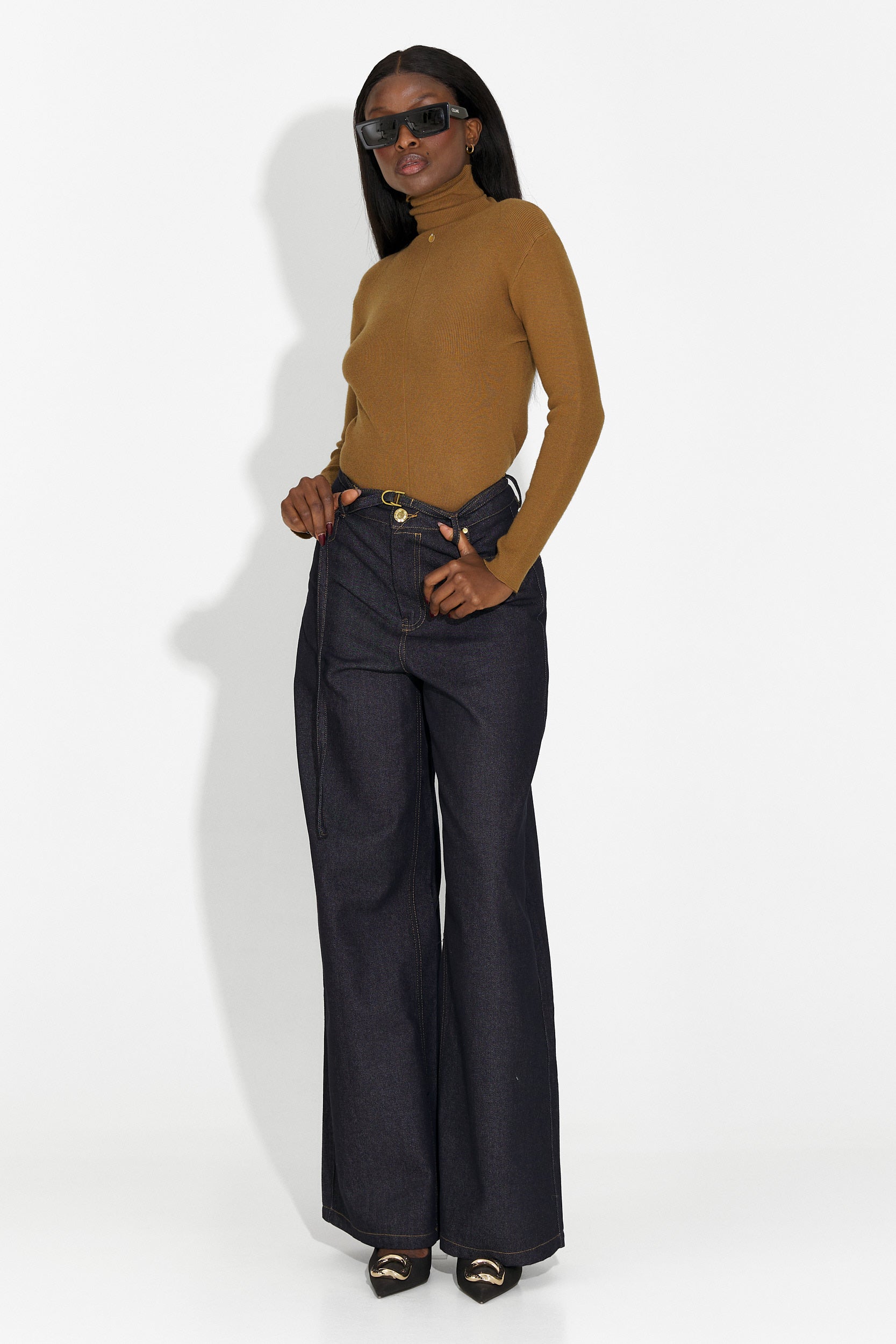 Кафяв дамски ежедневен пуловер Invera Bogas