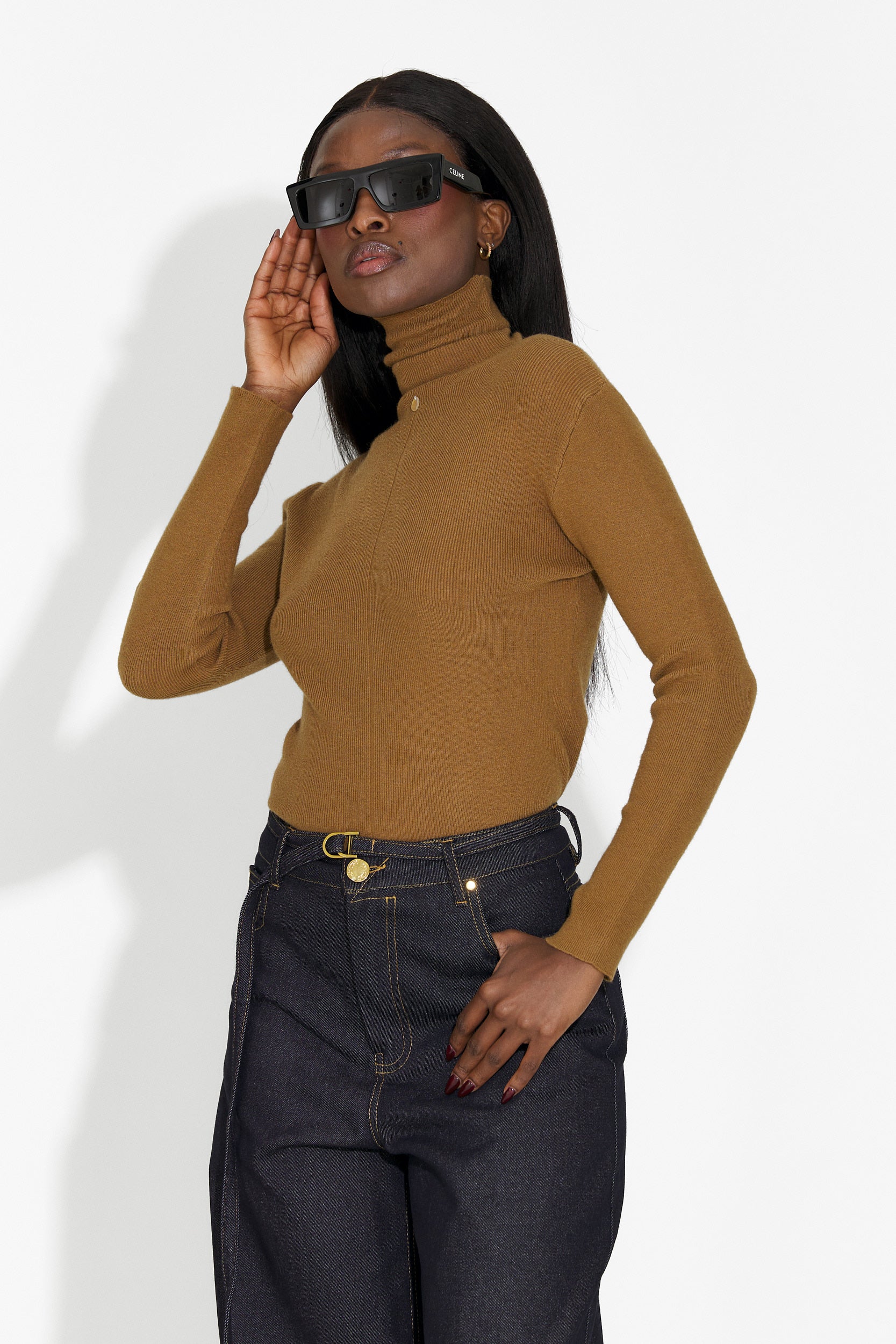 Кафяв дамски ежедневен пуловер Invera Bogas