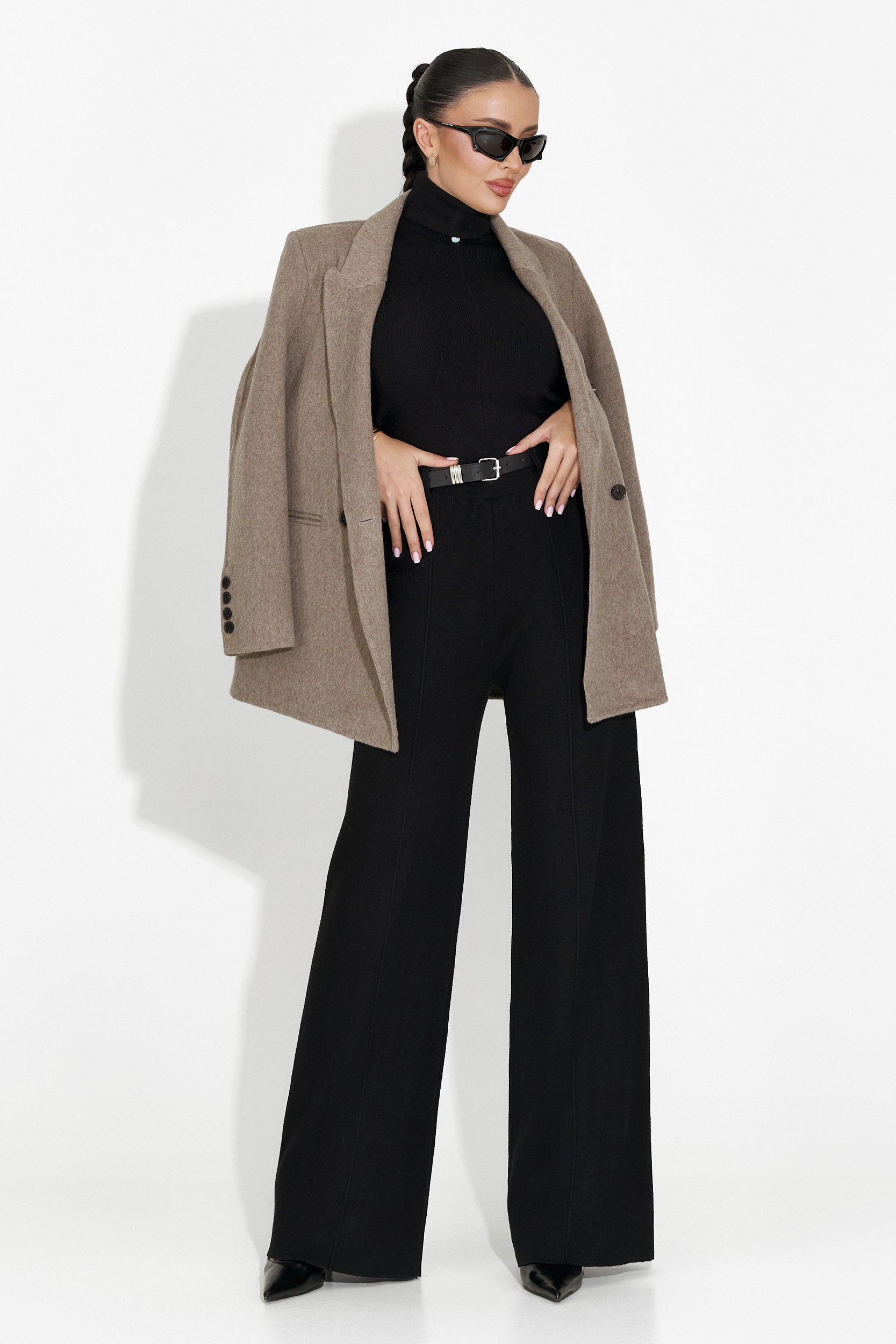 Черна дамска ежедневна блуза Invera Bogas