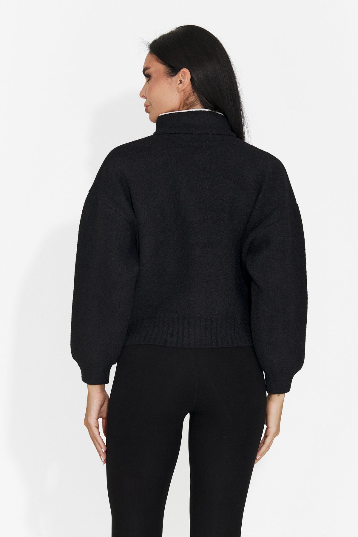 Jacheta casual neagra Hamilola Bogas