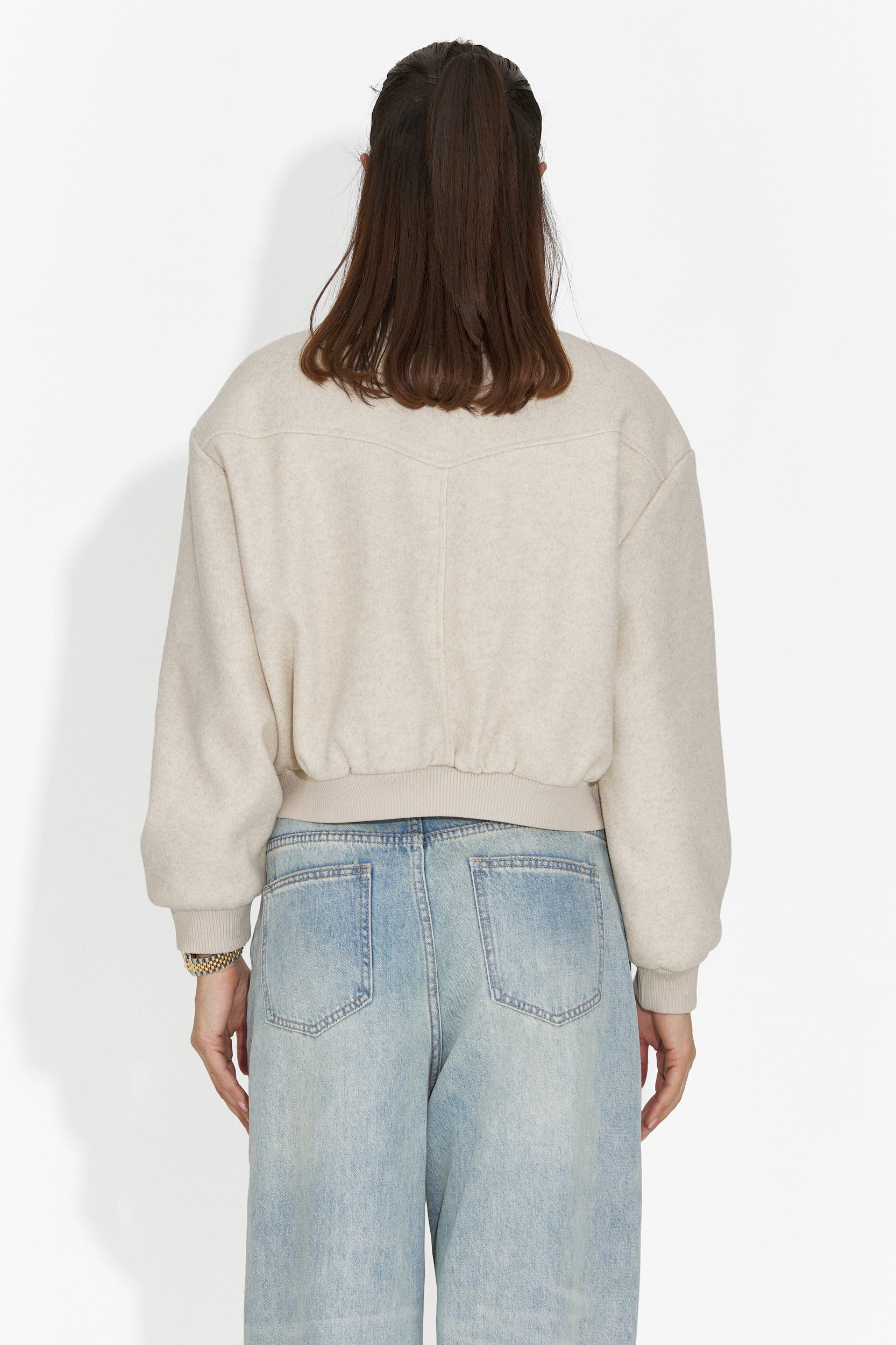 Дамско ежедневно яке бежово Gineta Bogas