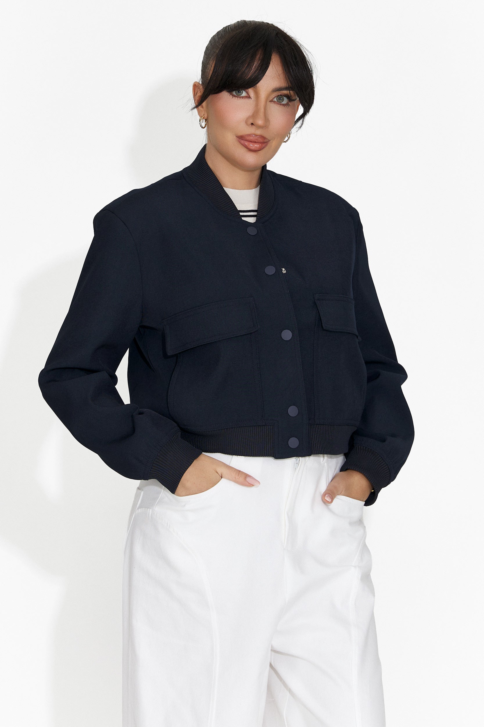 Дамско ежедневно яке в тъмносиньо Cataleia Bogas