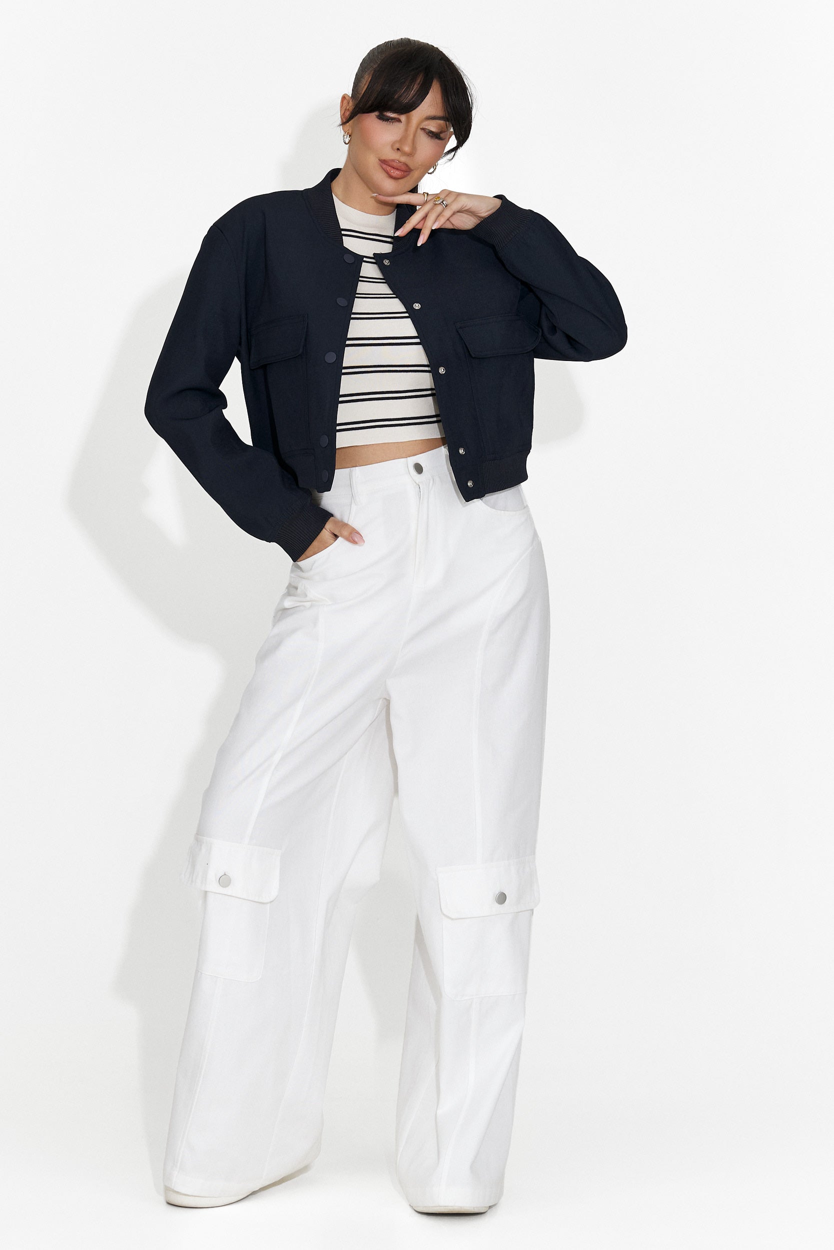 Дамско ежедневно яке в тъмносиньо Cataleia Bogas