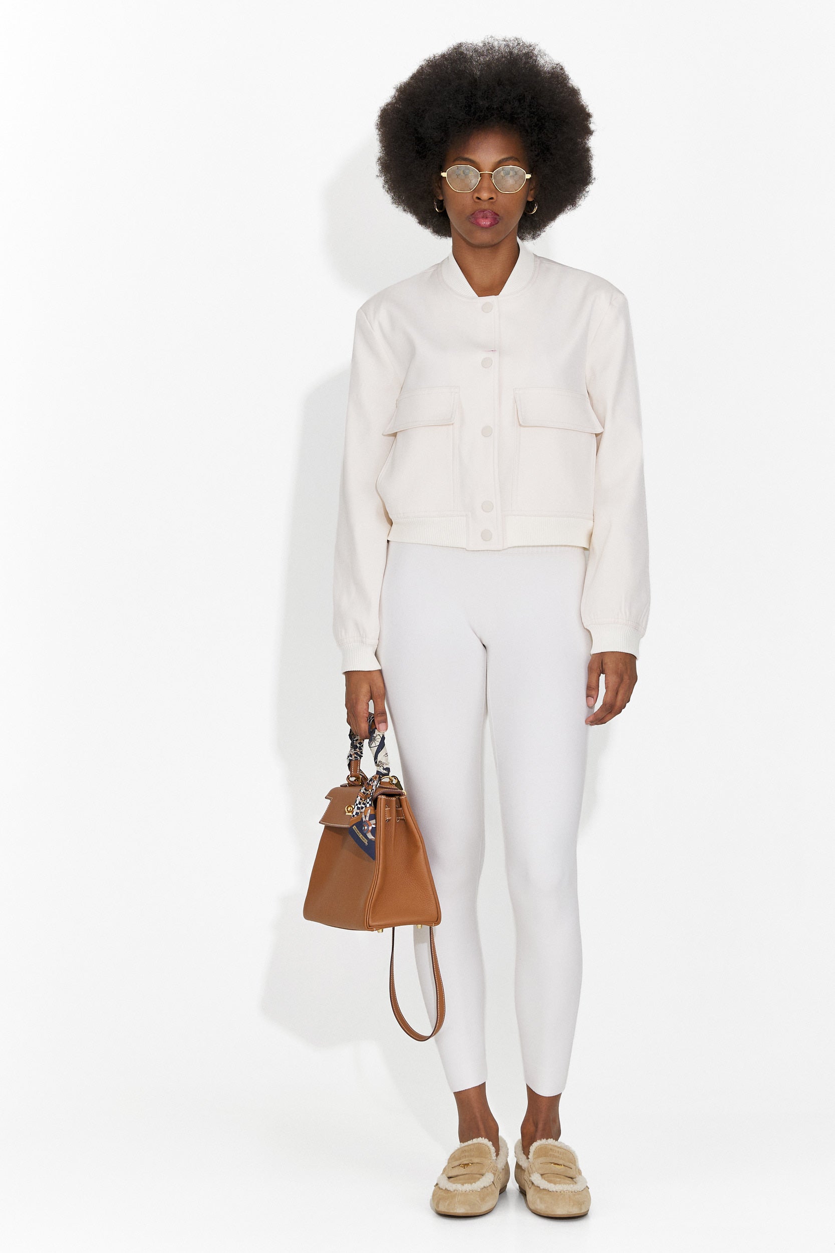 Ежедневно дамско яке в кремав цвят Cataleia Bogas