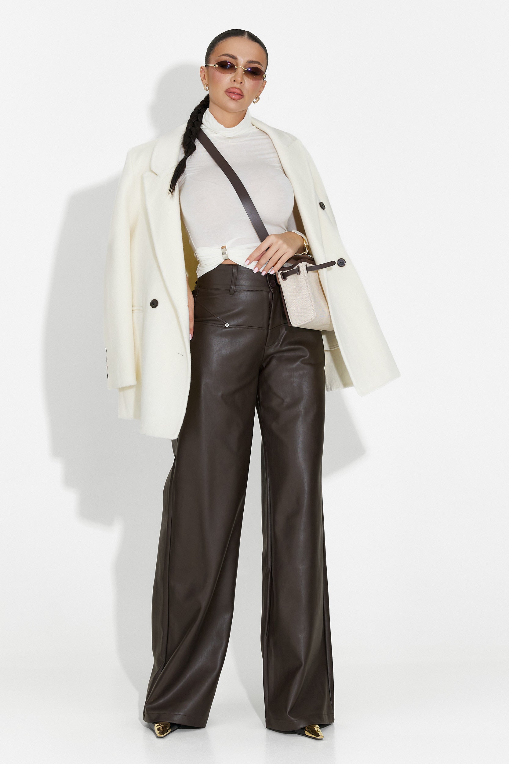 Бяла дамска чанта Isariel Bogas