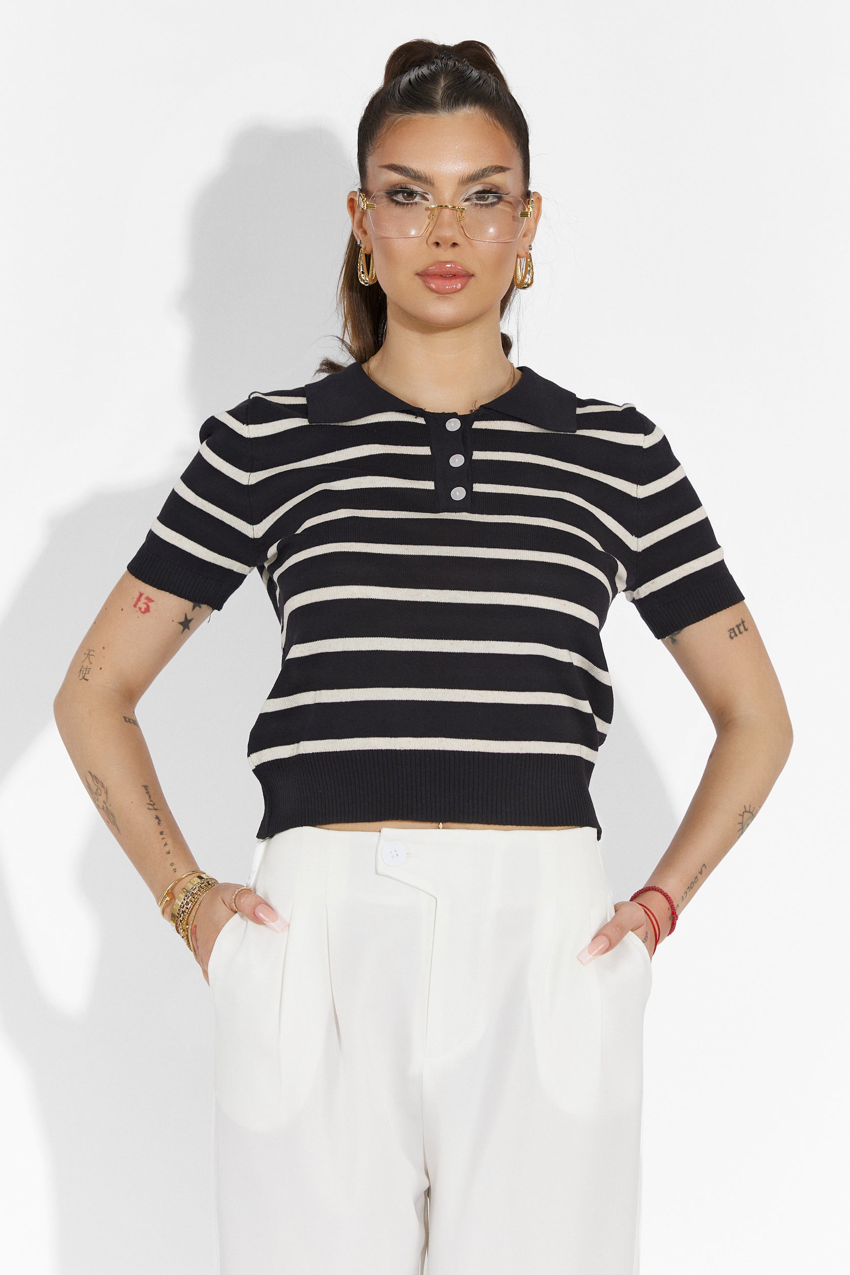 Дамски бели casual панталони Alvaro Bogas