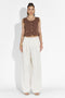 Дамски бели ежедневни панталони Eusebiu Bogas