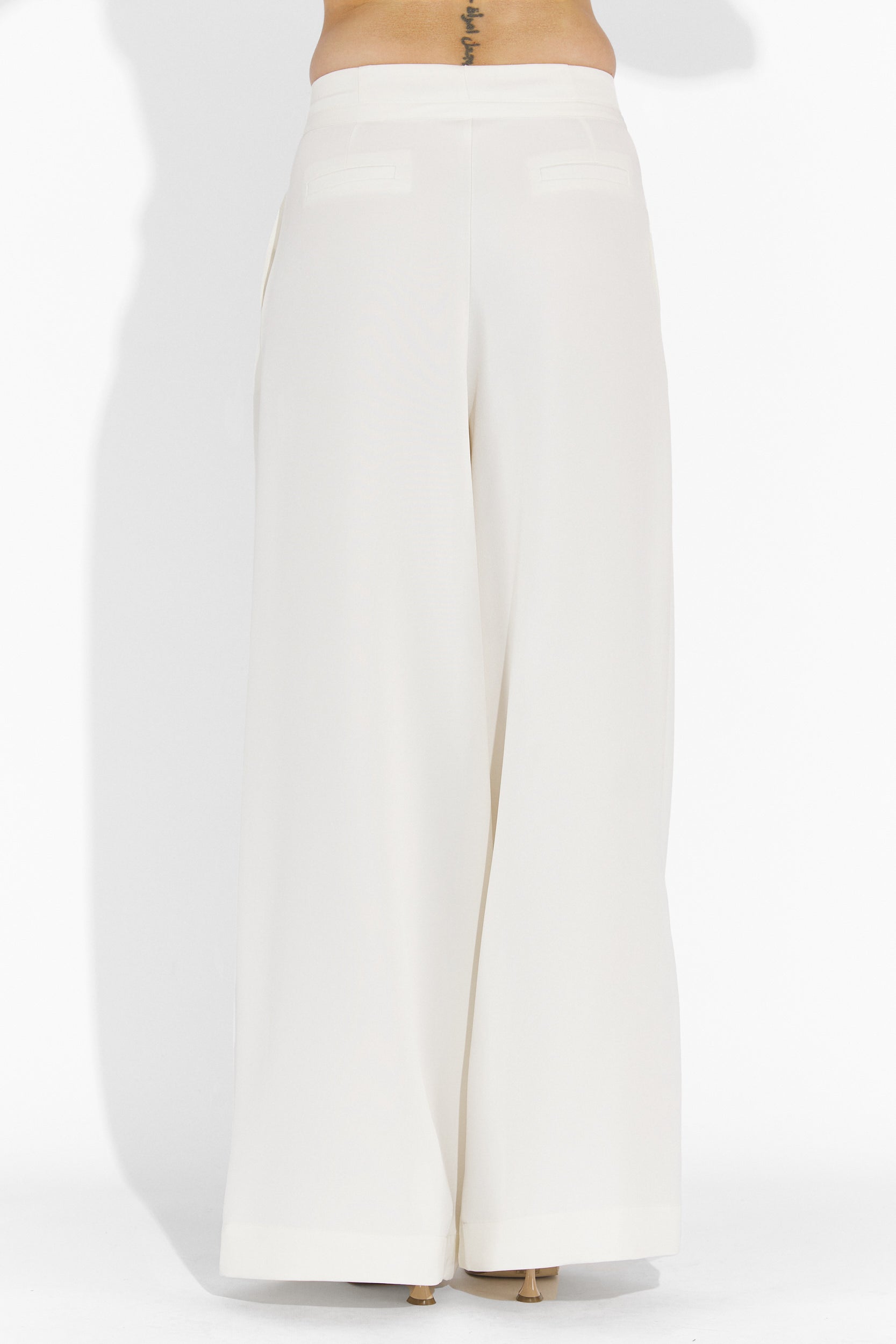 Дамски бели ежедневни панталони Eusebiu Bogas