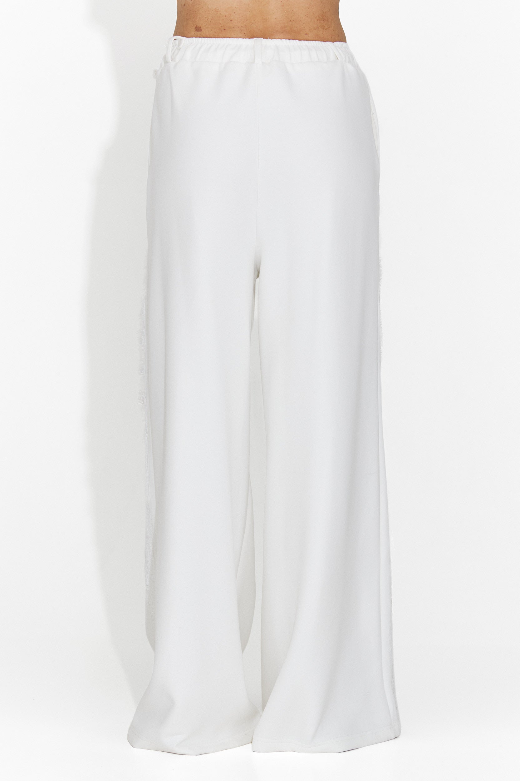 Дамски бели ежедневни панталони Zarania Bogas