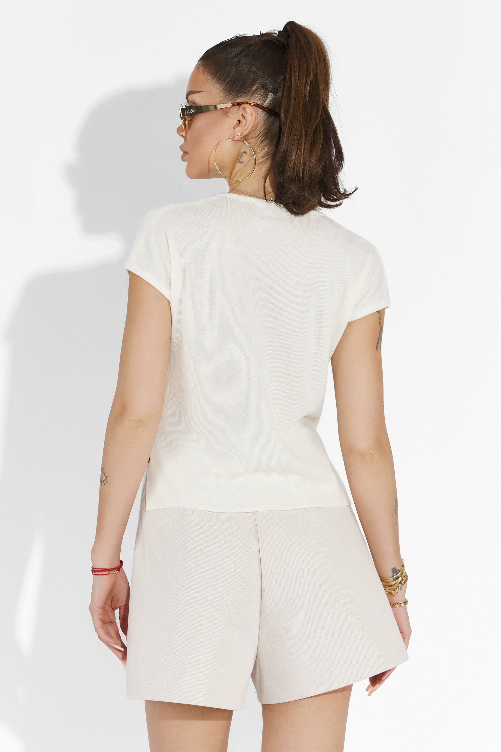 Дамски кежуал панталони в бежово Herling Bogas