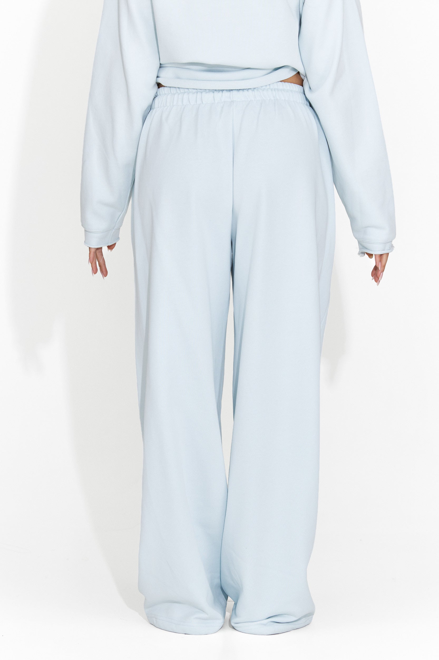 Дамски панталони ежедневни светлосини Romela Bogas