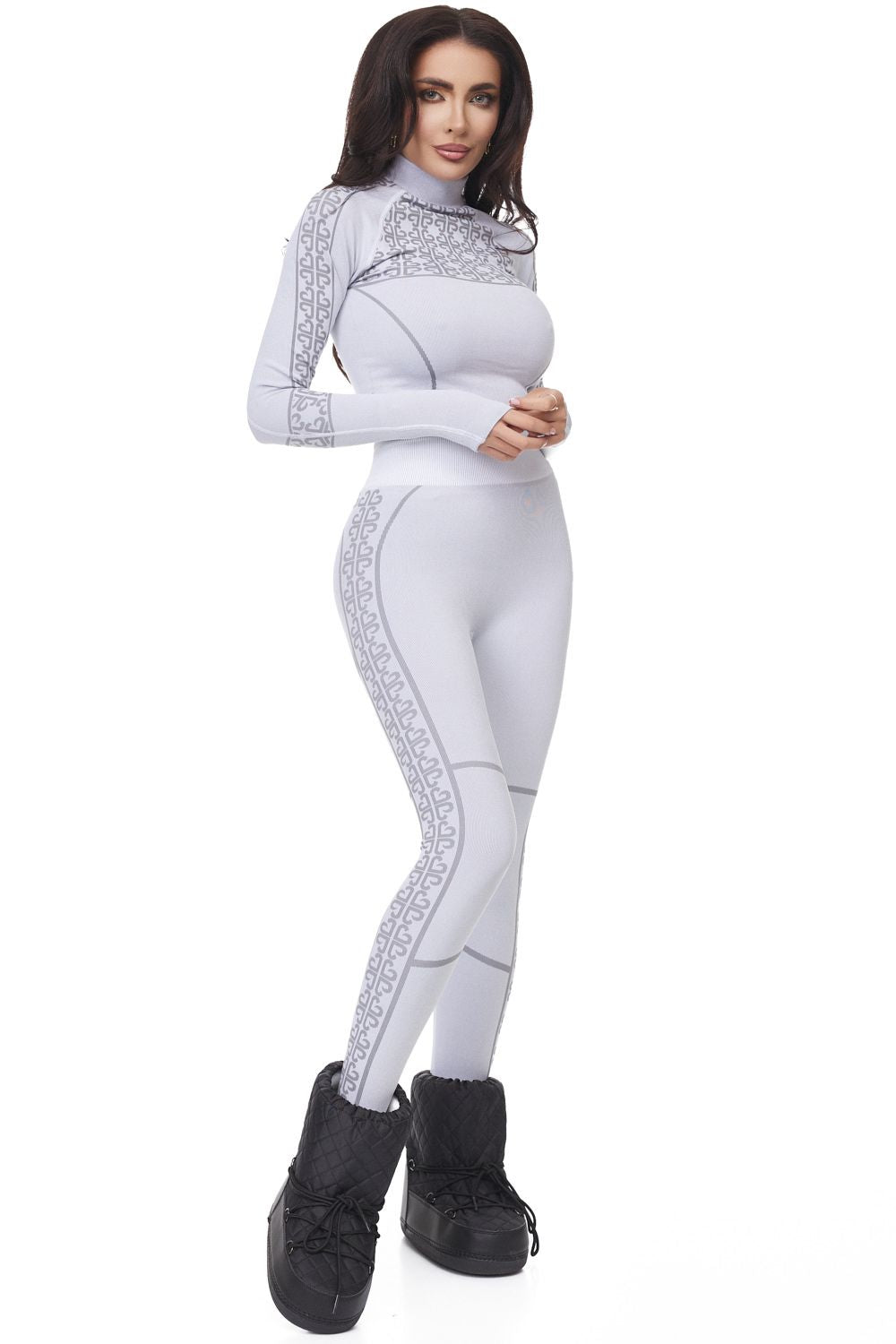 Дамски кежуал панталони в сиво Desya Bogas