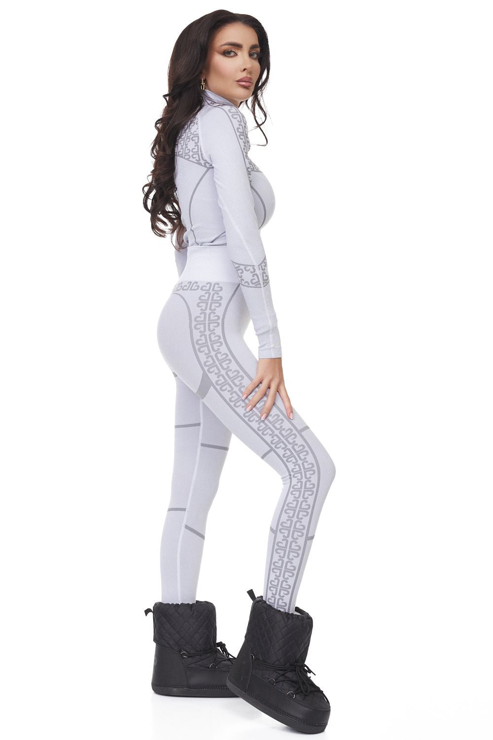 Дамски кежуал панталони в сиво Desya Bogas