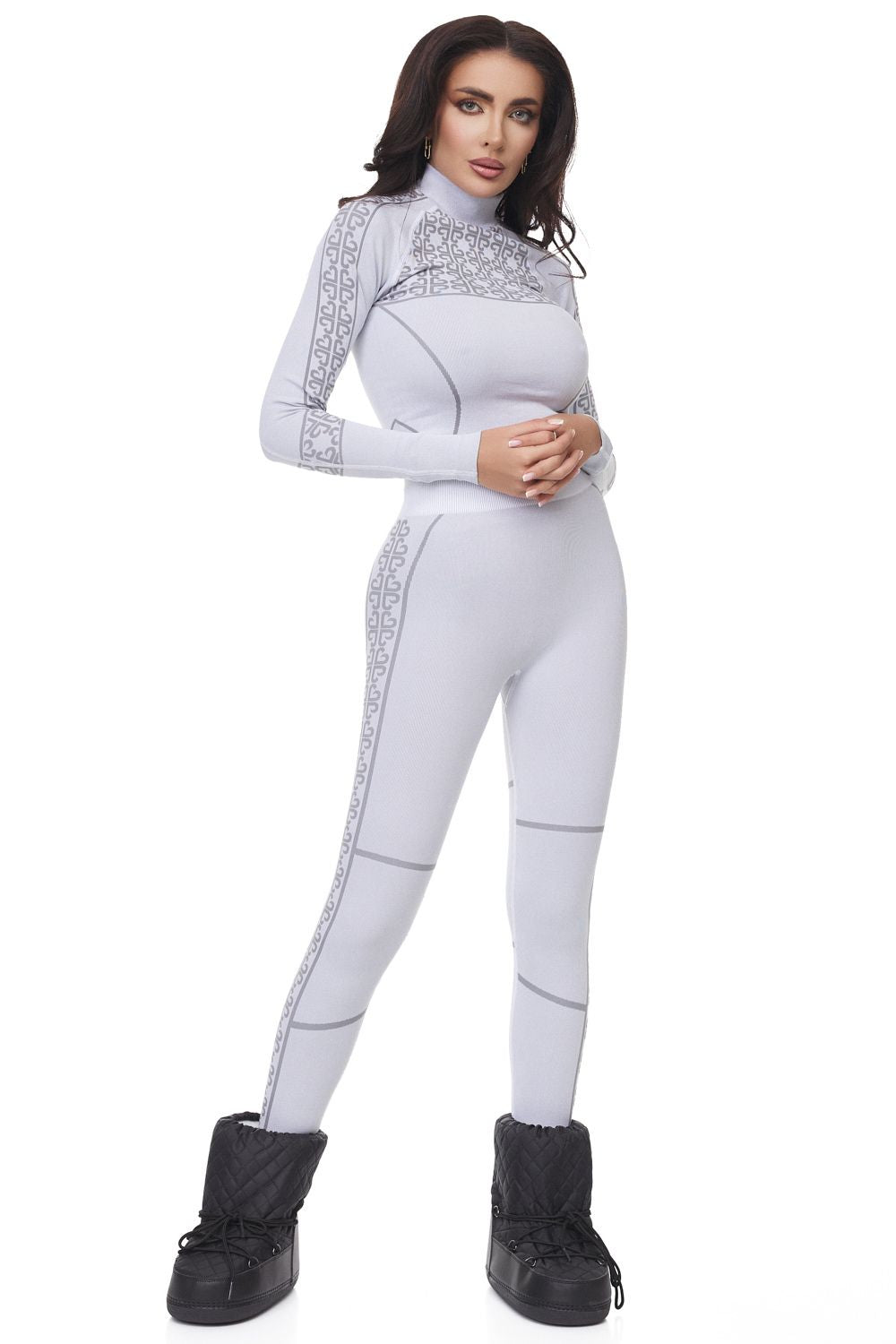 Дамски кежуал панталони в сиво Desya Bogas