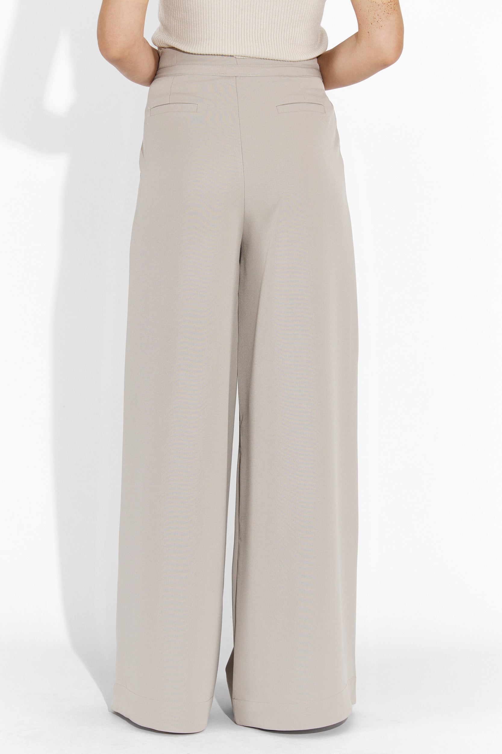 Дамски casual панталони в сив цвят Eusebiu Bogas