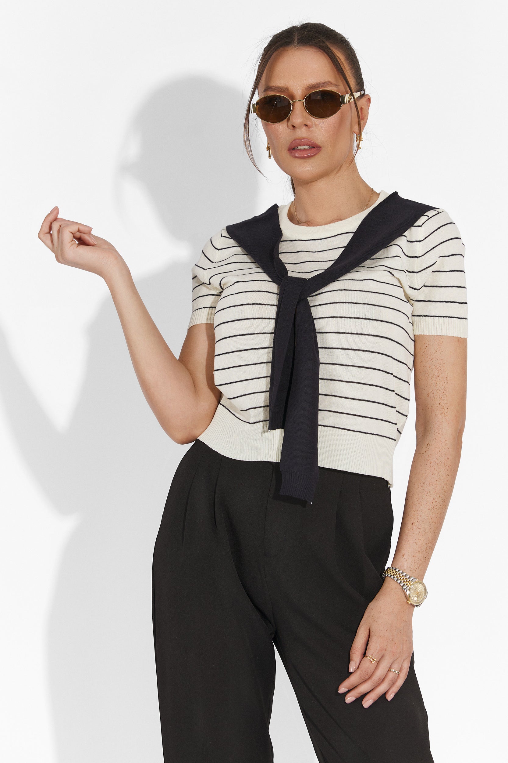 Дамски черни ежедневни панталони Alvaro Bogas