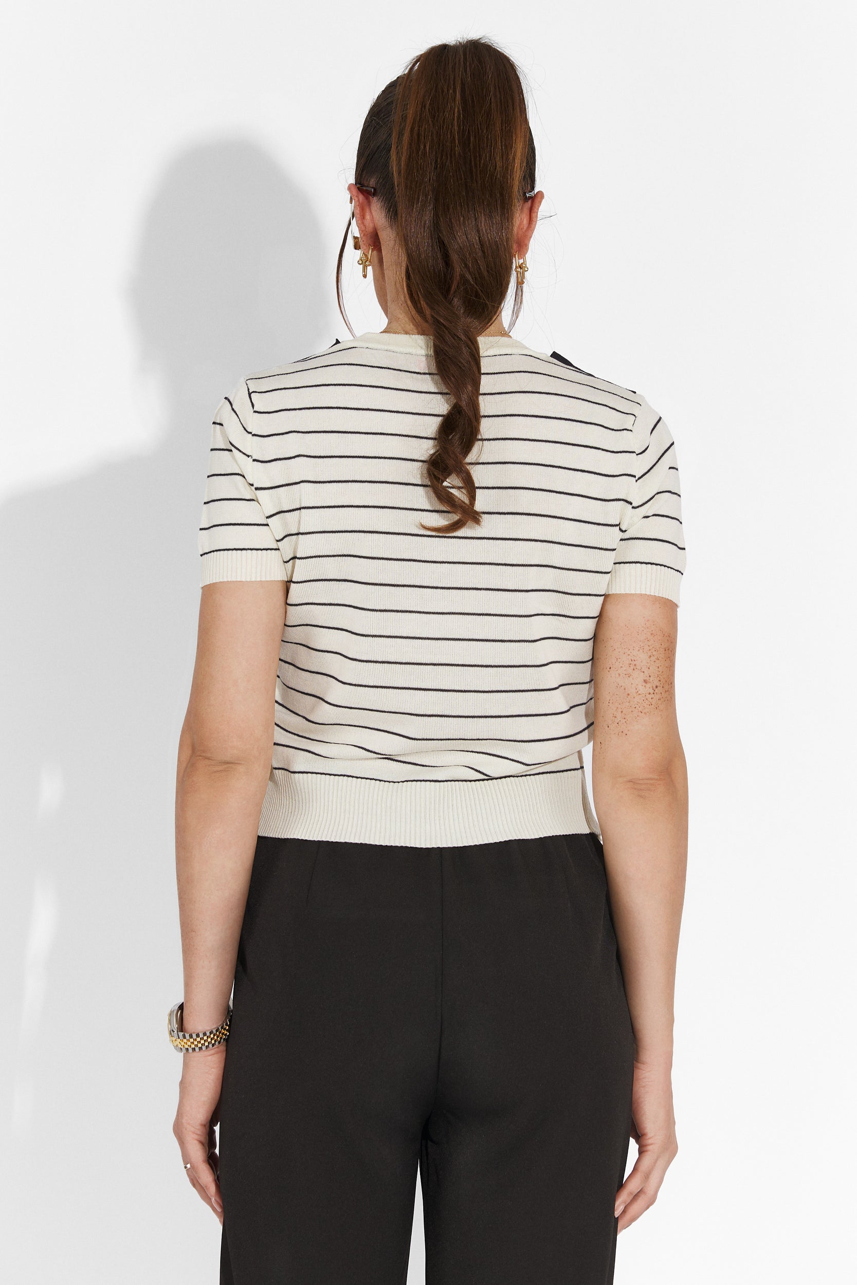 Дамски черни ежедневни панталони Alvaro Bogas