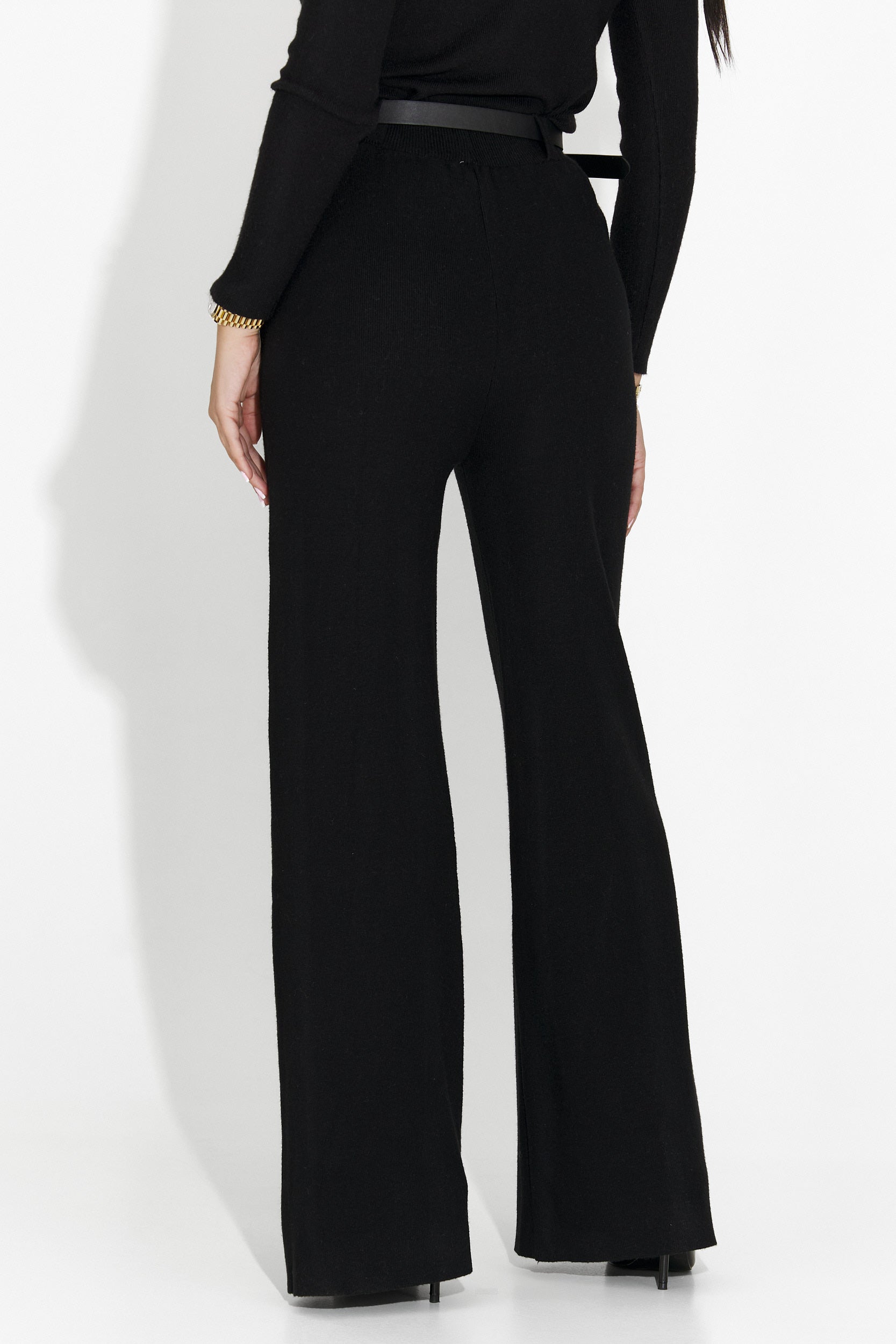 Черни дамски панталони за ежедневно облекло Pietrina Bogas