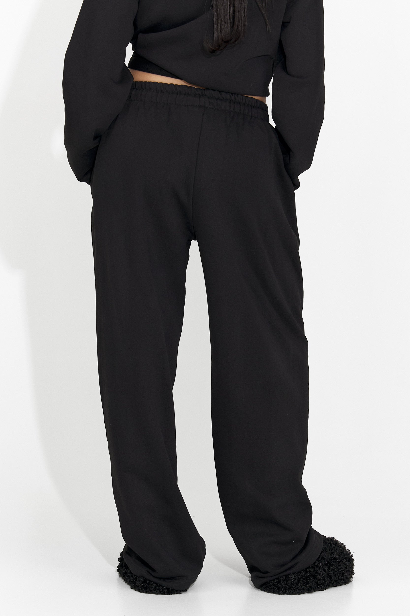 Дамски ежедневни черни панталони Romela Bogas