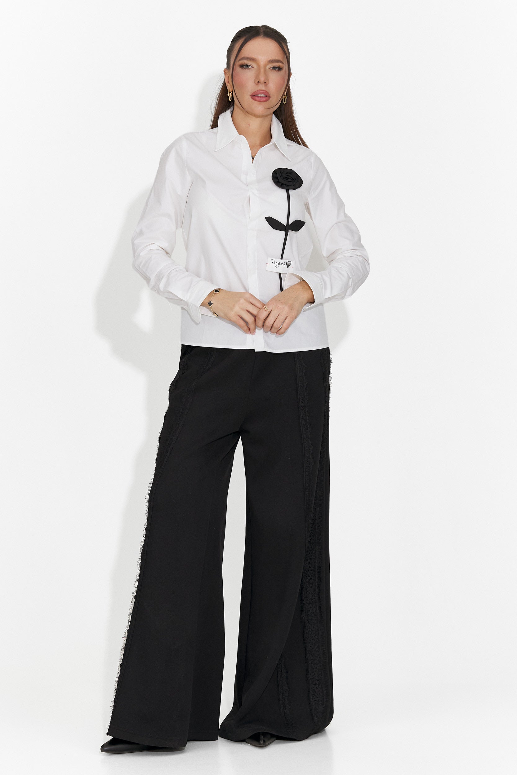 Дамски ежедневни черни панталони Zarania Bogas