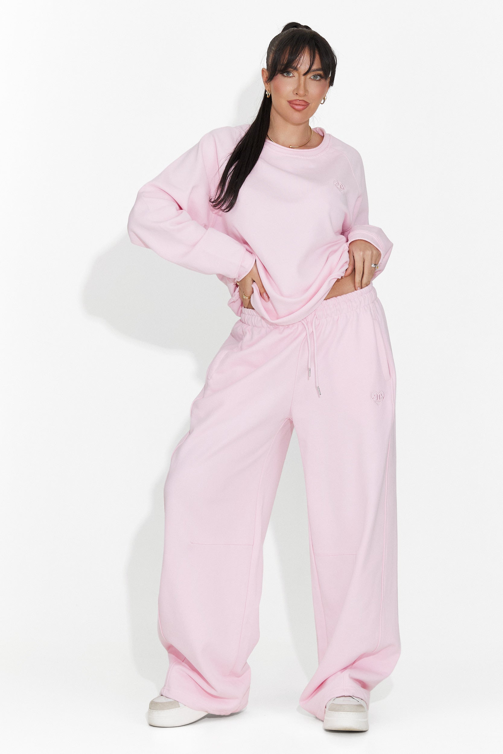 Дамски ежедневни розови панталони Romela Bogas