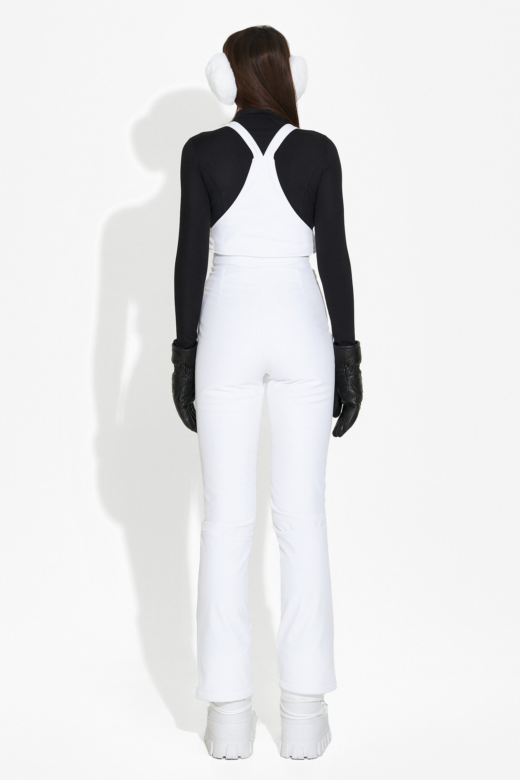 Бели дамски ски панталони Glop Bogas