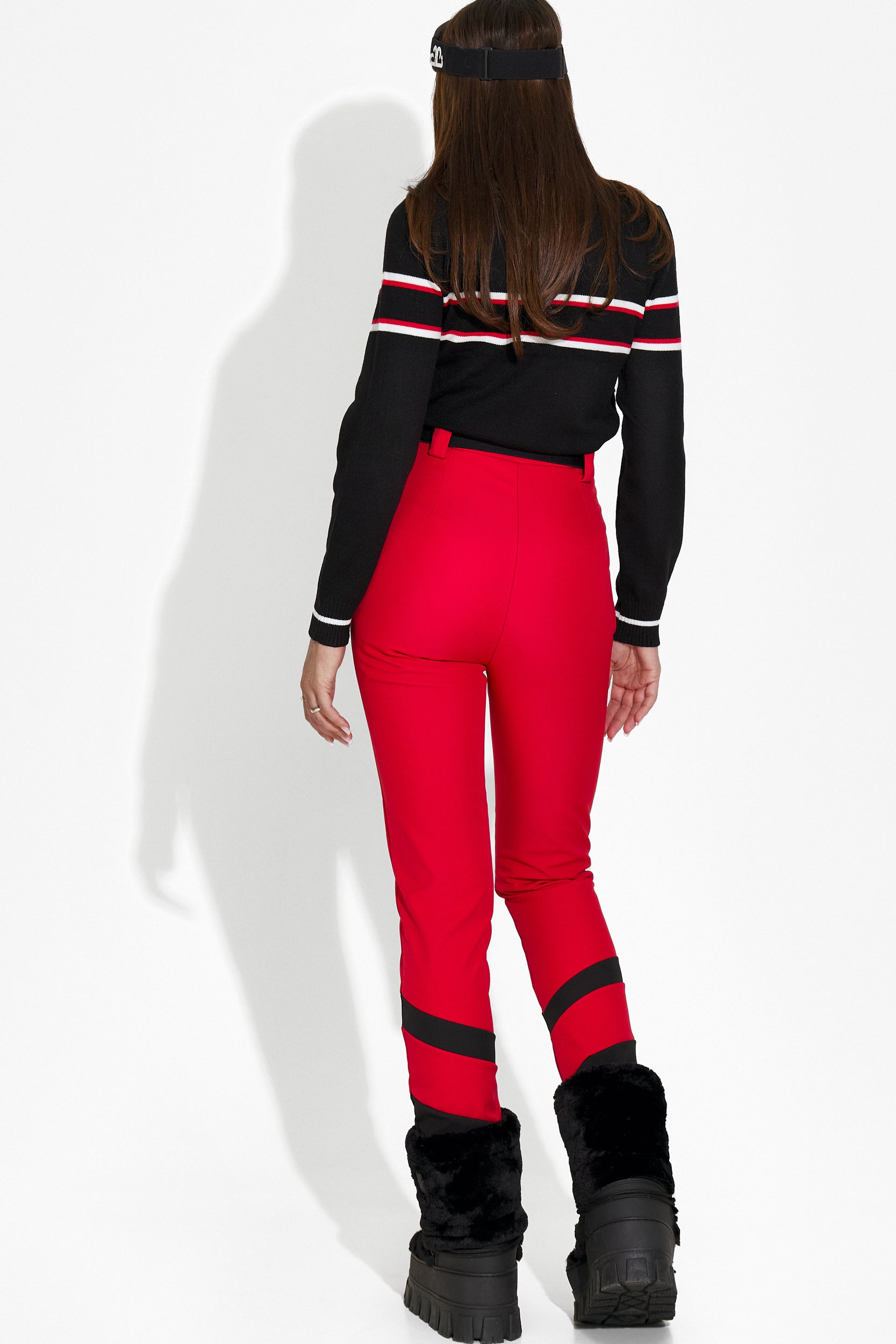 Ски панталони за дами в червено Lorya Bogas
