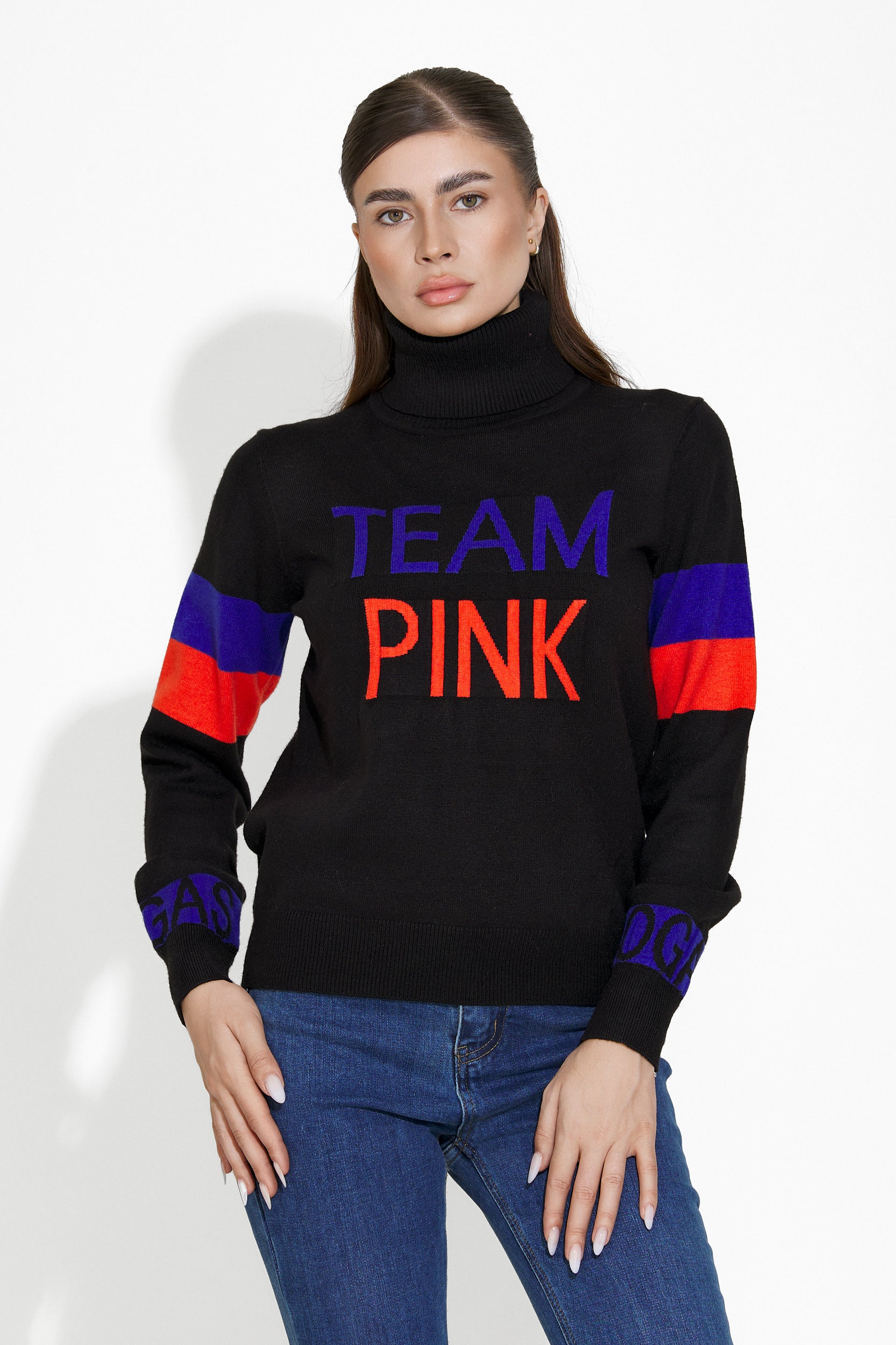 Дамски кежуал пуловер в черно Geana Bogas