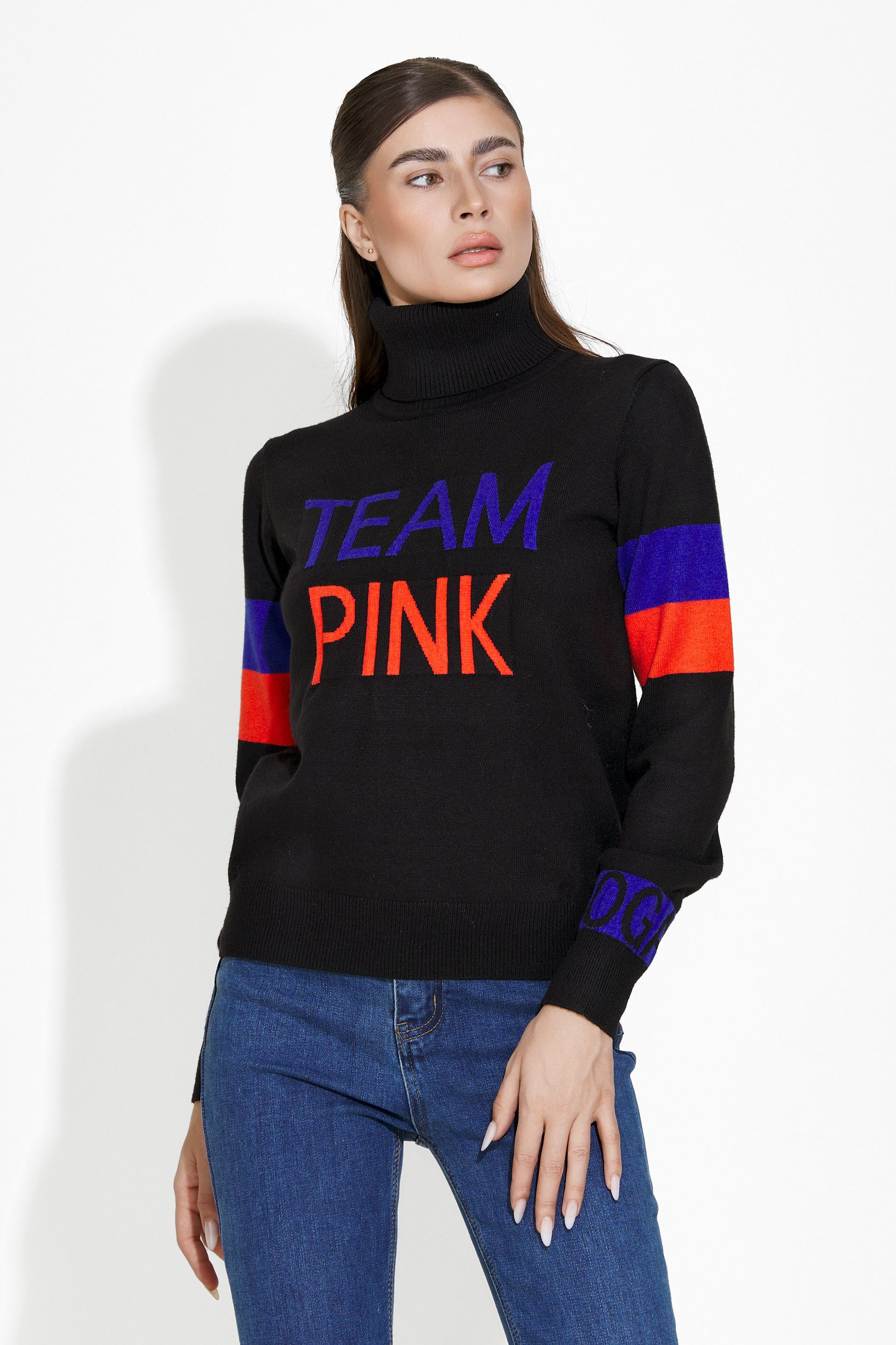 Дамски кежуал пуловер в черно Geana Bogas