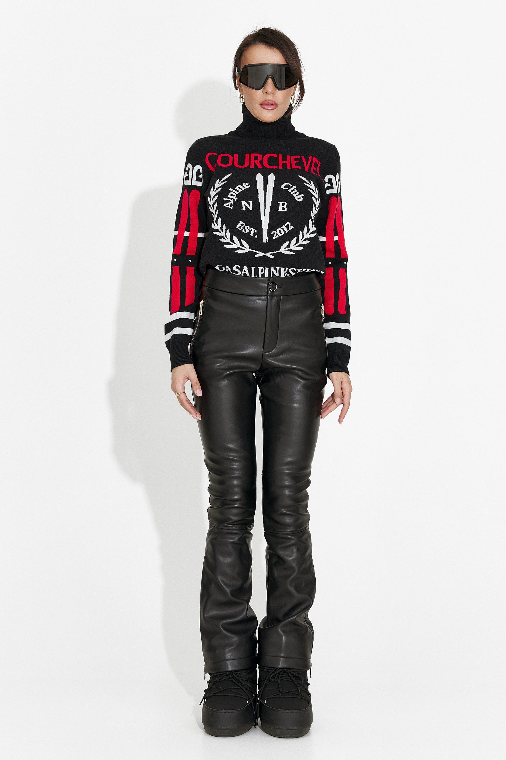 Дамски ежедневен черен пуловер Karlene Bogas