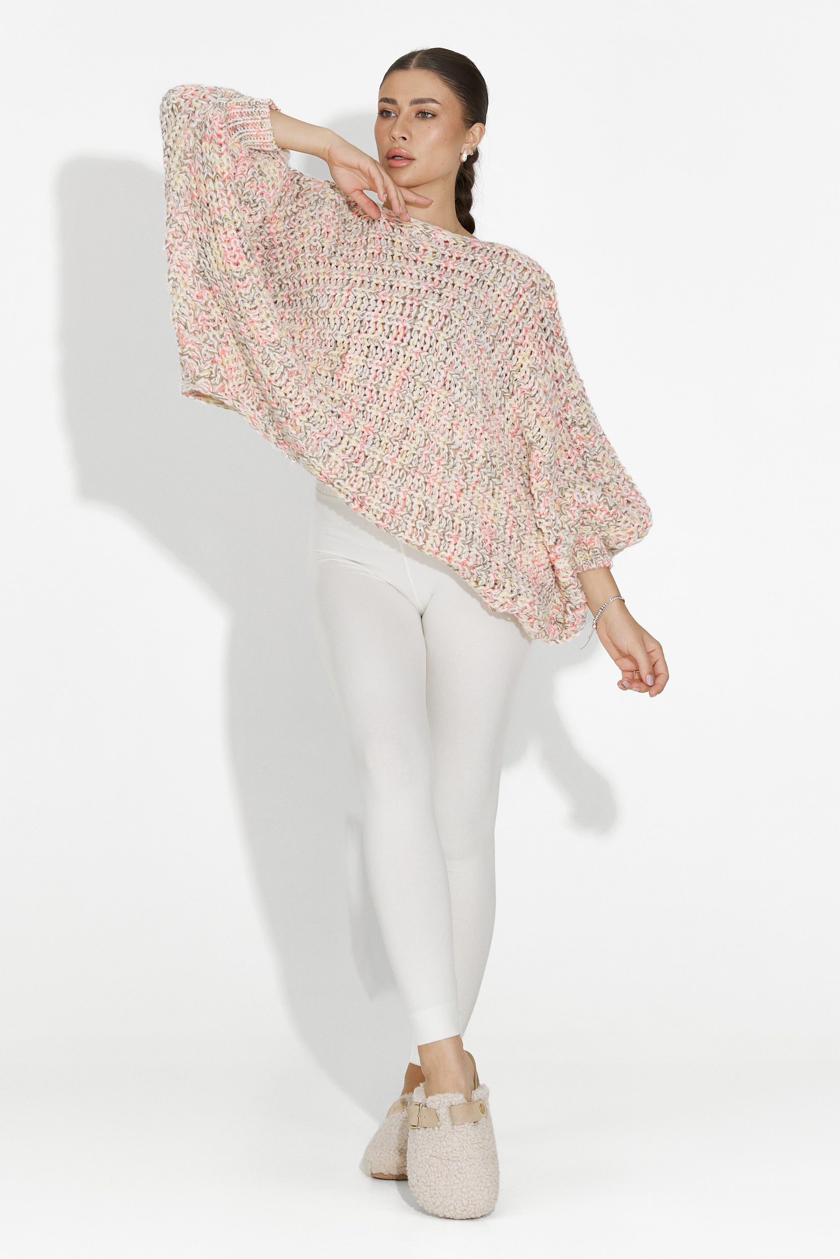 Дамски розов пуловер за ежедневно облекло Miralis Bogas