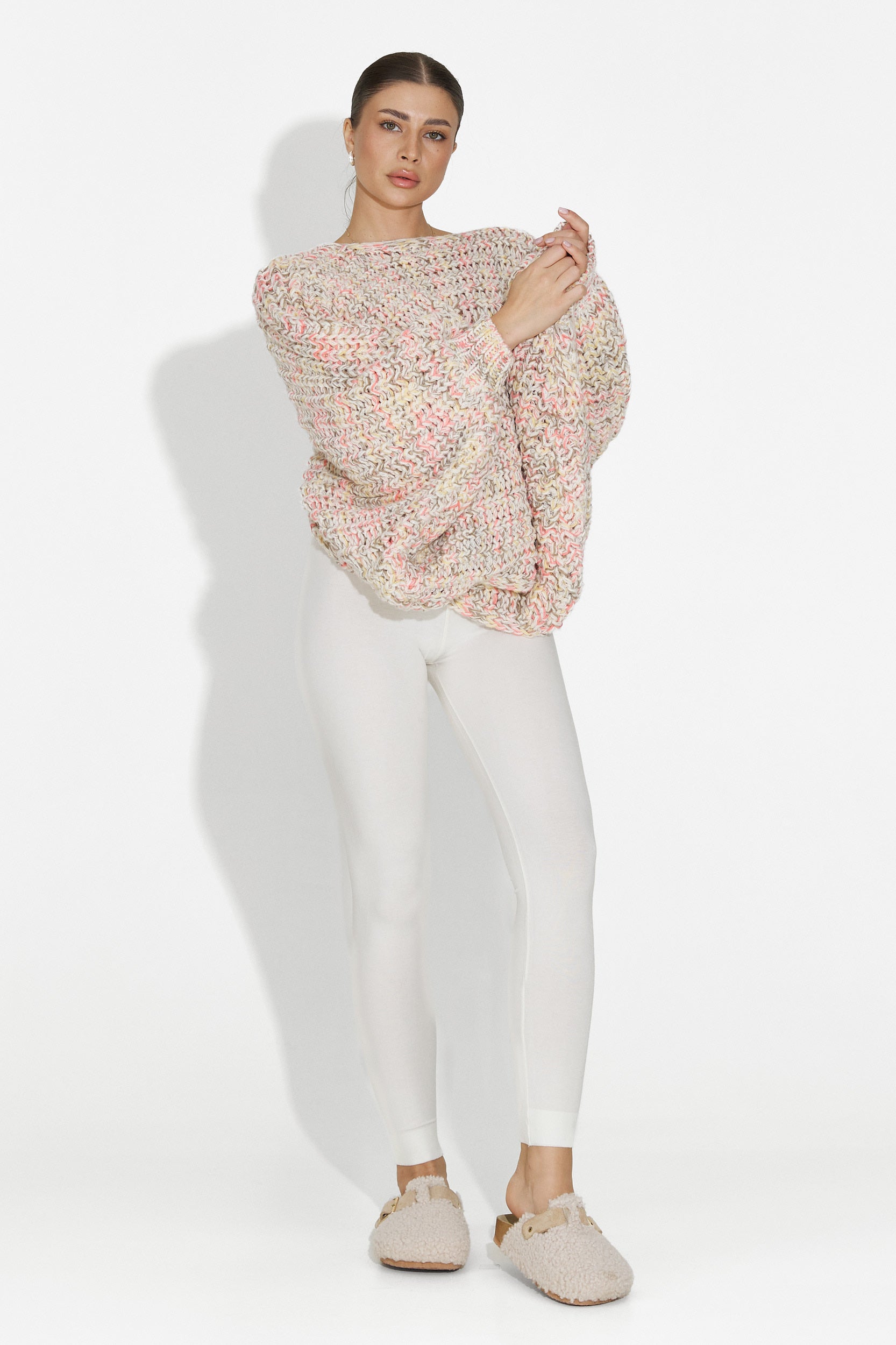 Дамски розов пуловер за ежедневно облекло Miralis Bogas