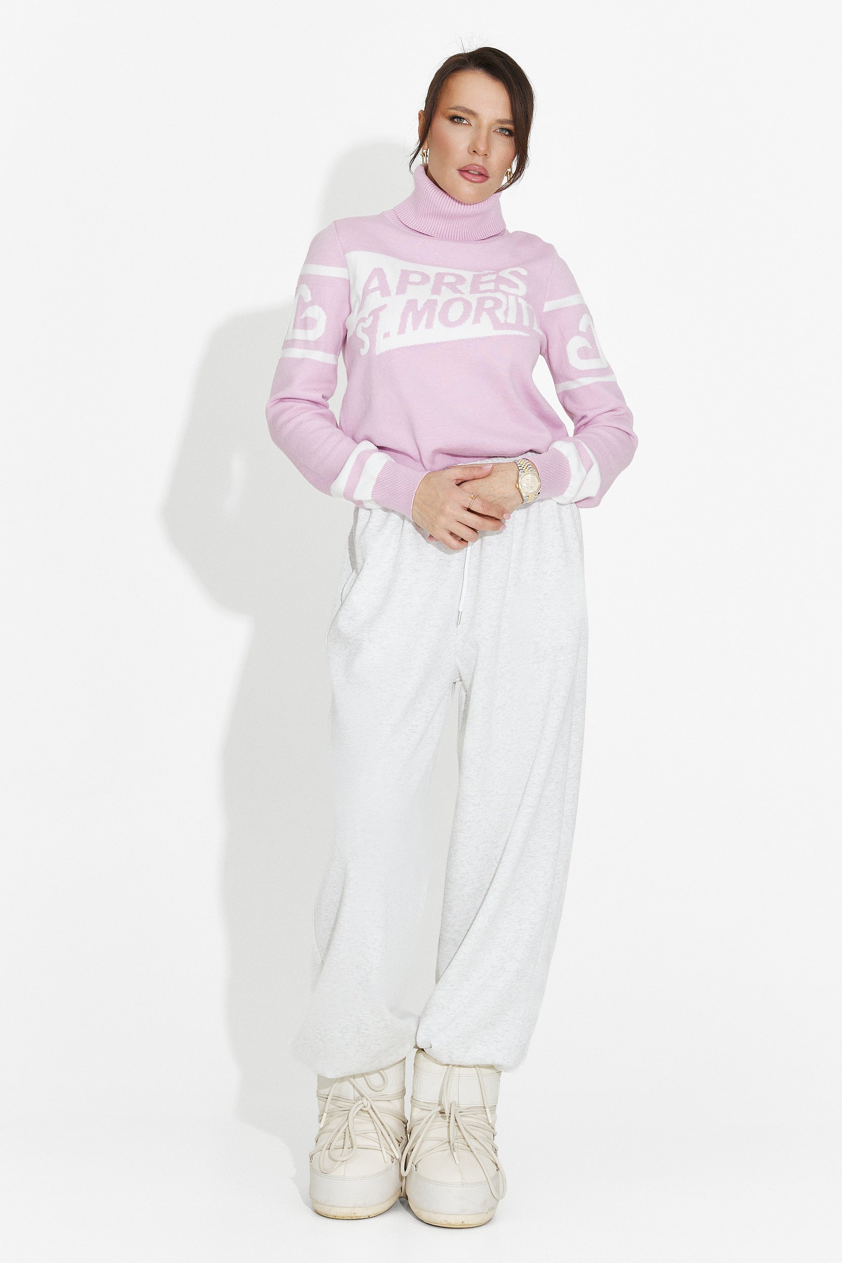 Дамски ежедневен розов пуловер Nelora Bogas