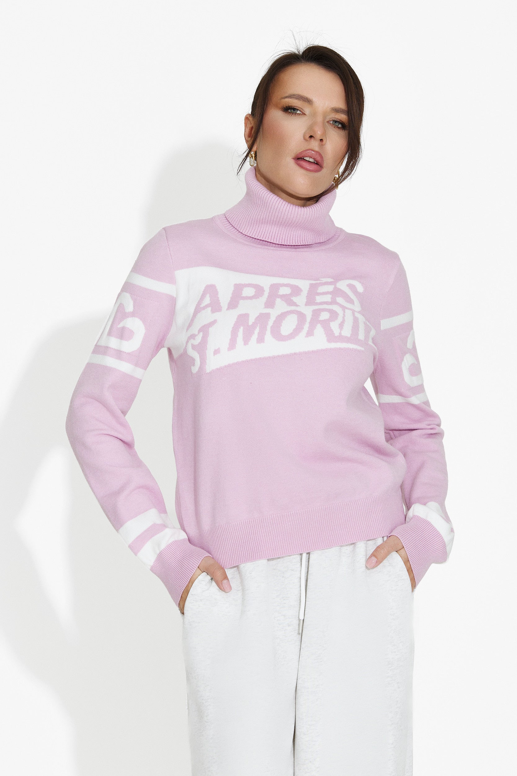 Дамски ежедневен розов пуловер Nelora Bogas