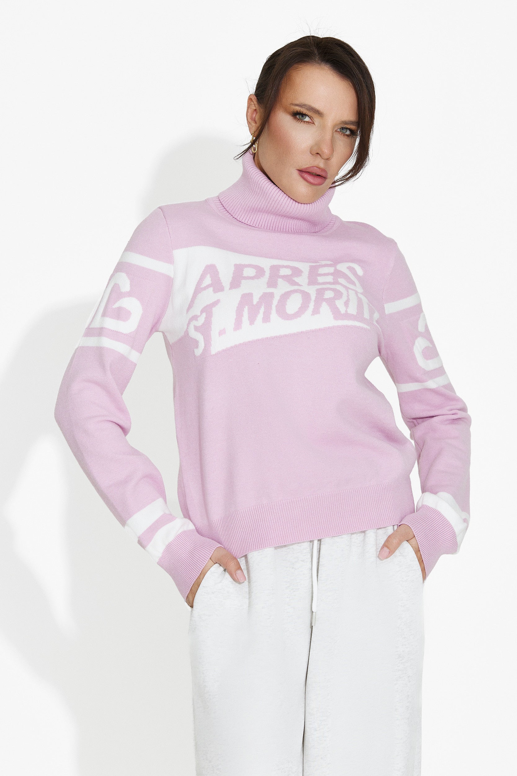 Дамски ежедневен розов пуловер Nelora Bogas