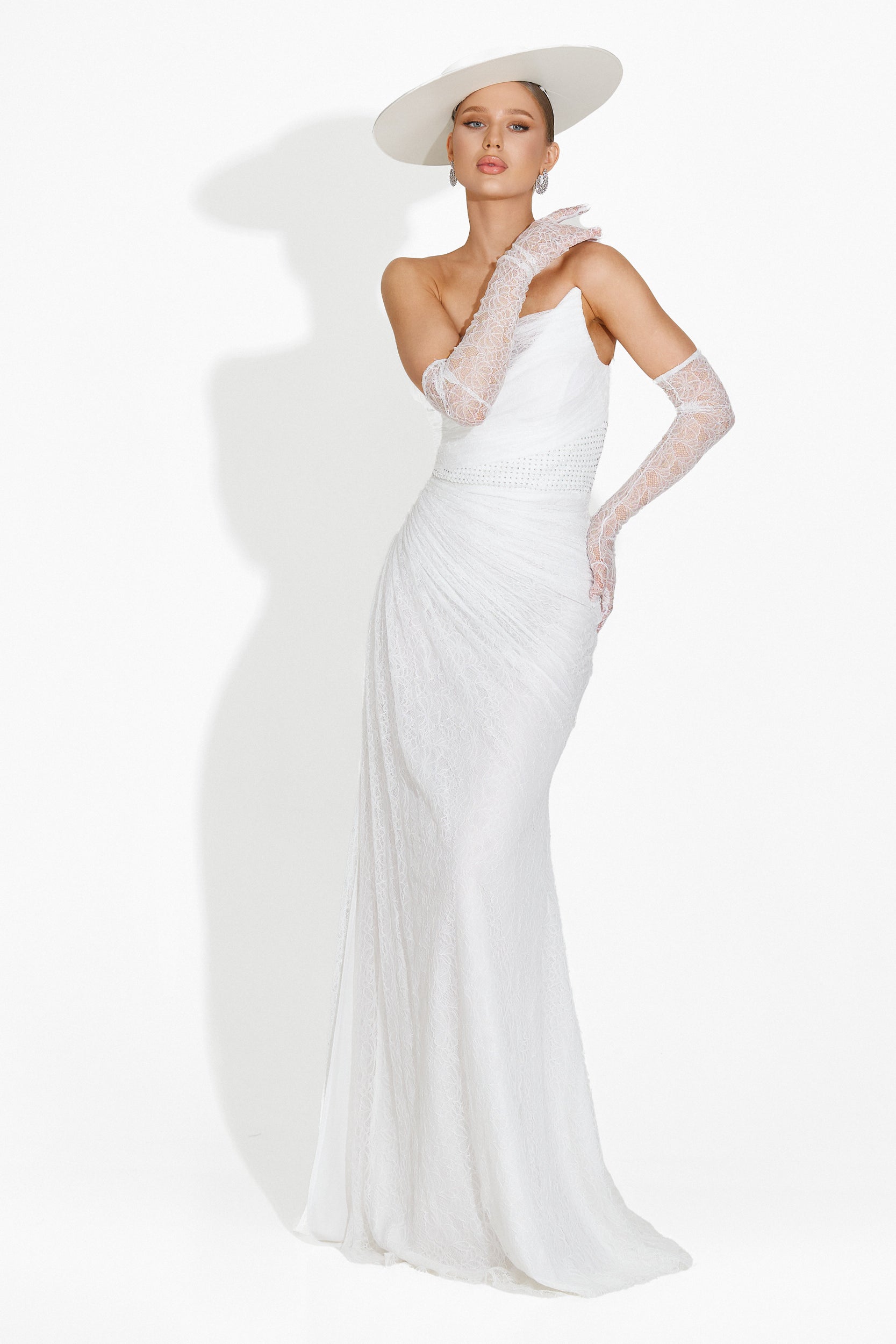 Рокля дамска дълга бяла Mathylda Bogas