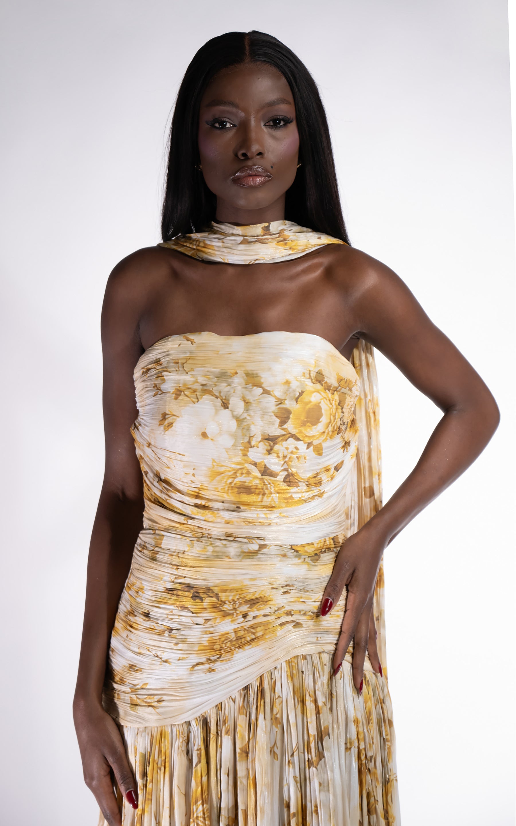 Дълга жълта рокля за дами Layne Bogas